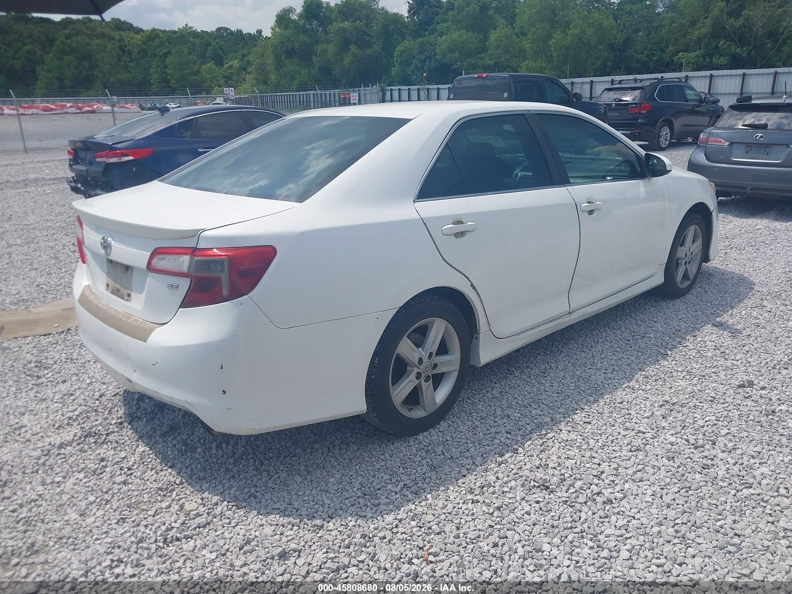 2012 Toyota Camry Se White vin: 4T1BF1FKXCU191117