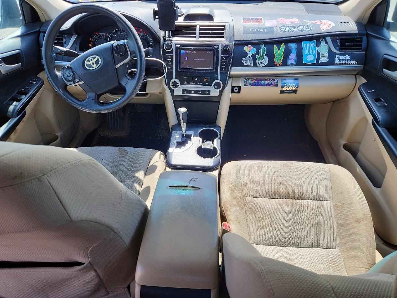 2013 Toyota Camry Le White vin: 4T1BF1FKXCU193918