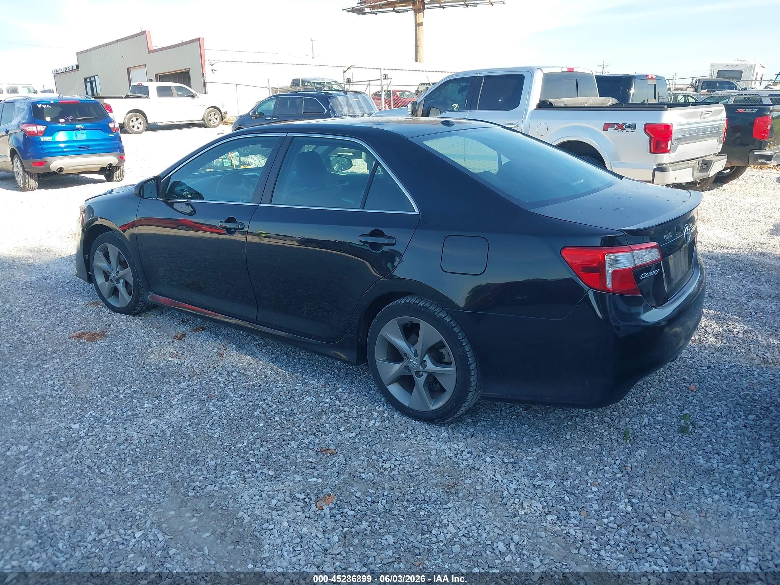 2012 Toyota Camry Se Limited Edition Black vin: 4T1BF1FKXCU202438