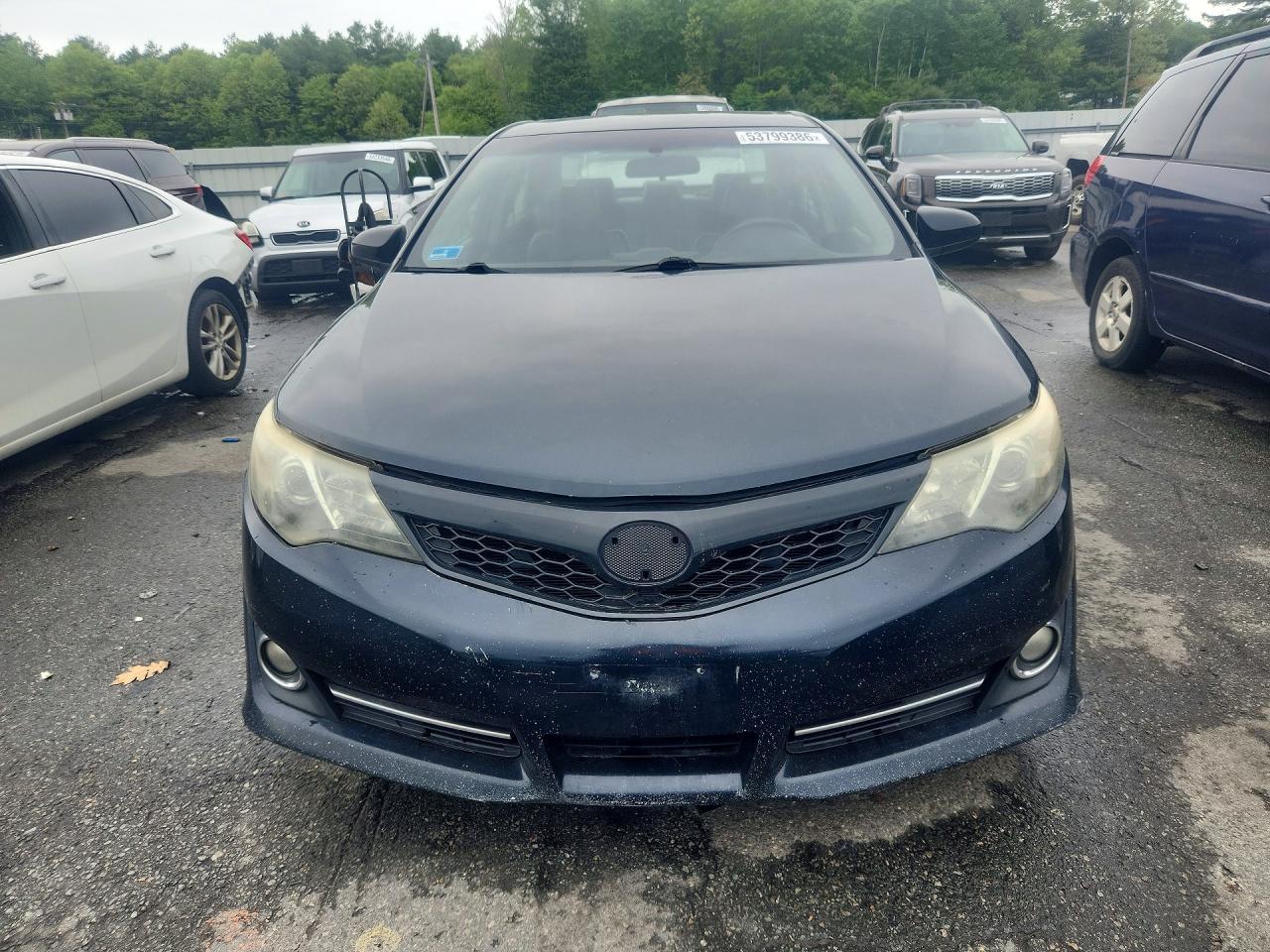 2012 Toyota Camry Se Black vin: 4T1BF1FKXCU504747