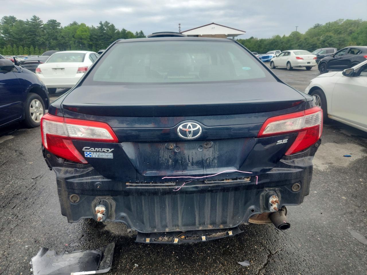 2012 Toyota Camry Se Black vin: 4T1BF1FKXCU504747