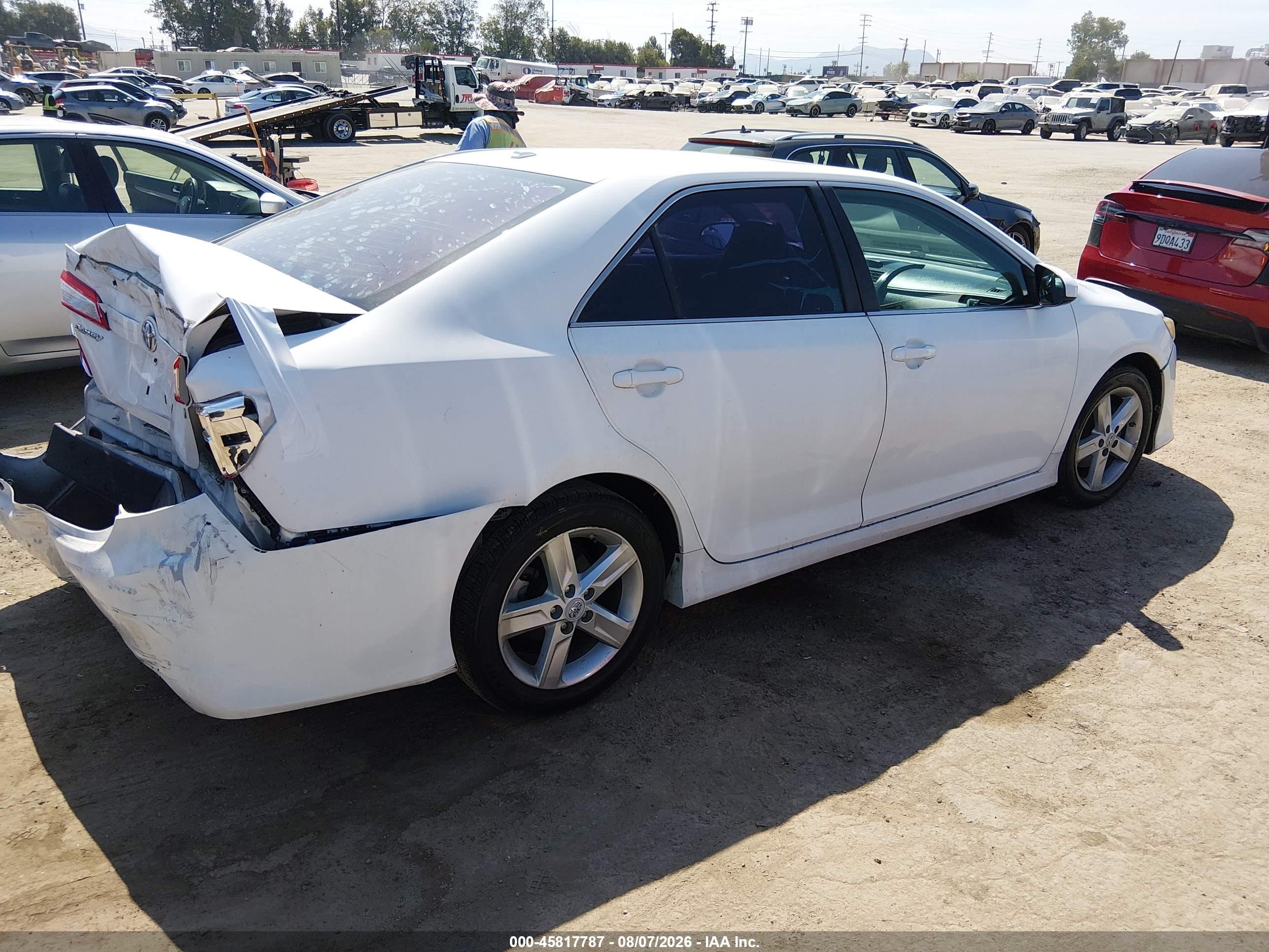 2012 Toyota Camry Se White vin: 4T1BF1FKXCU510953