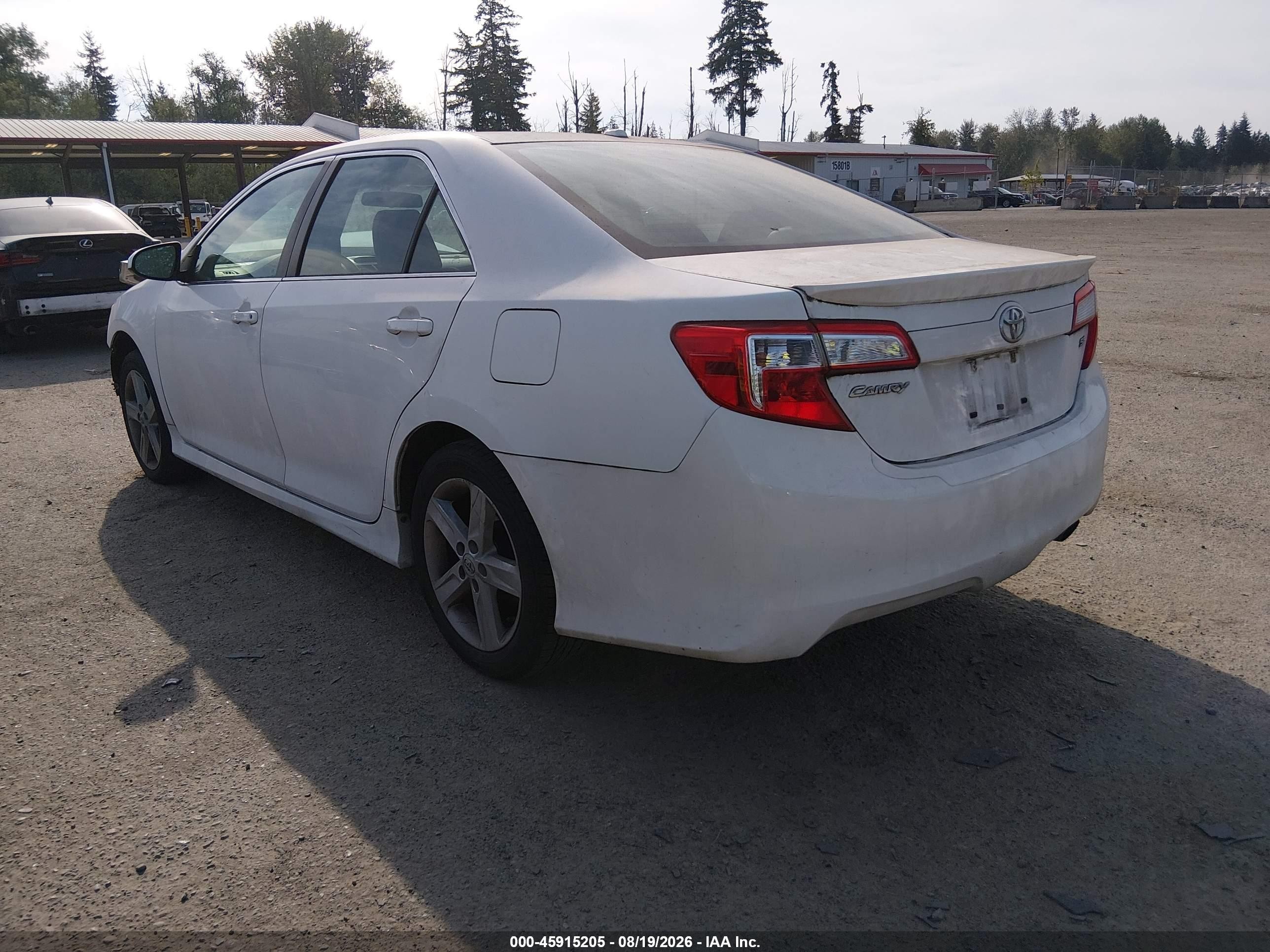 2012 Toyota Camry Se White vin: 4T1BF1FKXCU552698