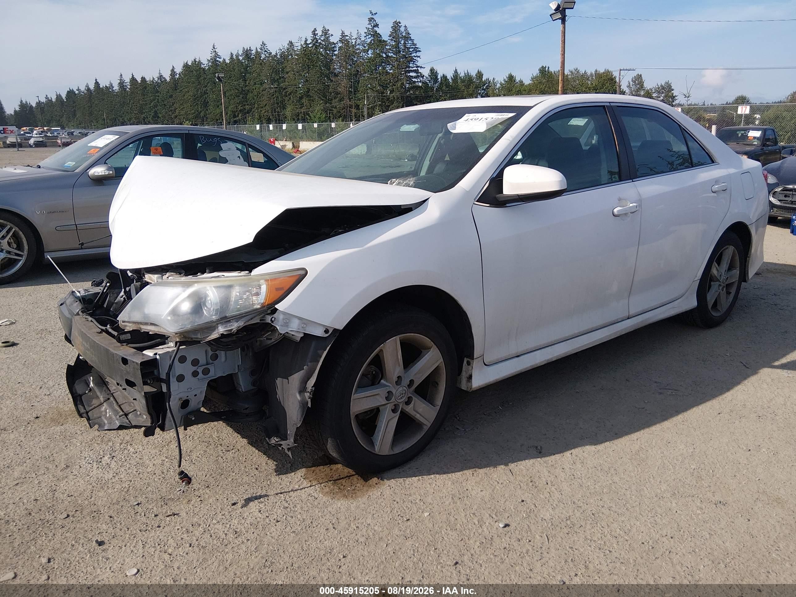 2012 Toyota Camry Se White vin: 4T1BF1FKXCU552698
