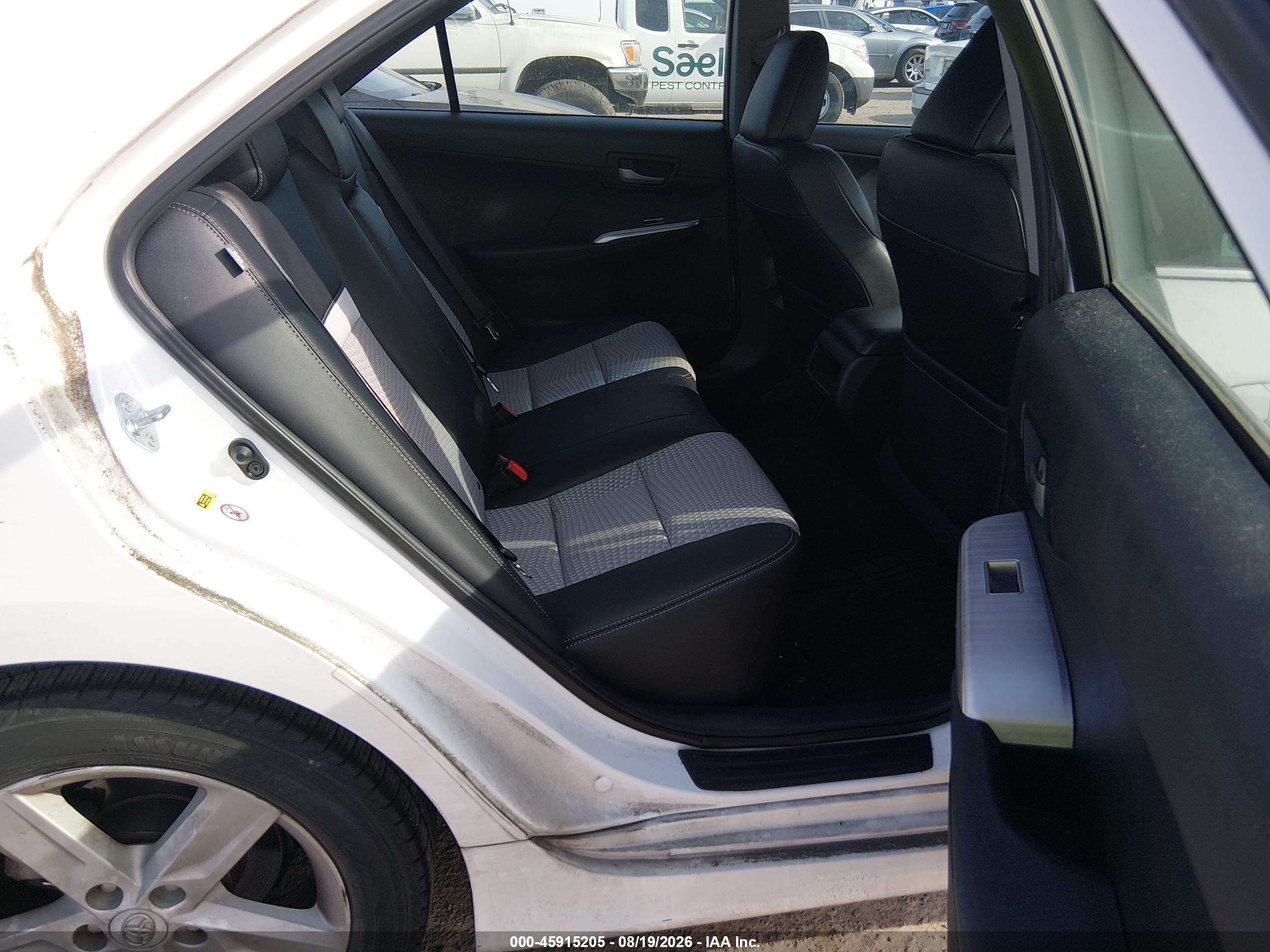 2012 Toyota Camry Se White vin: 4T1BF1FKXCU552698