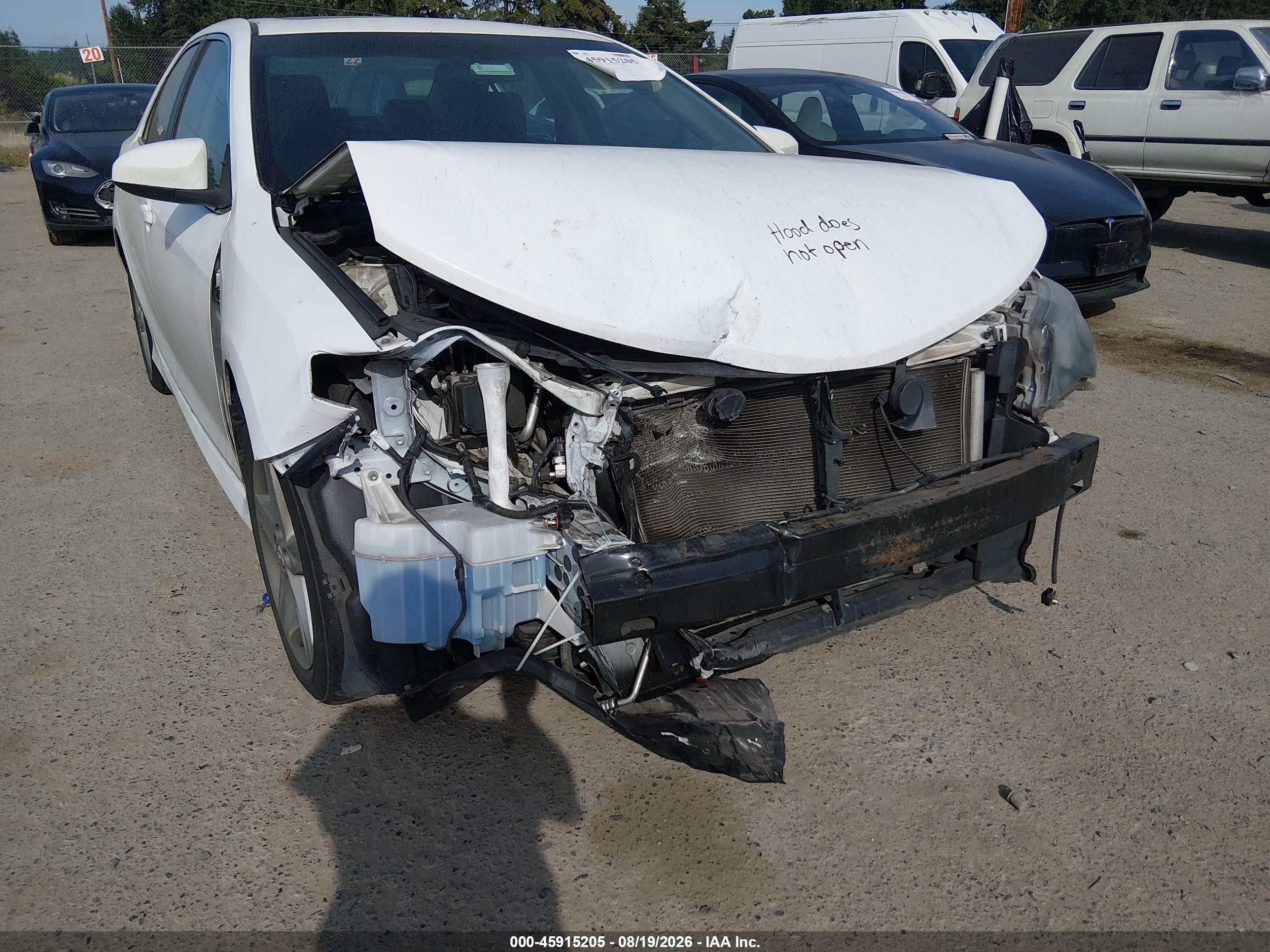 2012 Toyota Camry Se White vin: 4T1BF1FKXCU552698