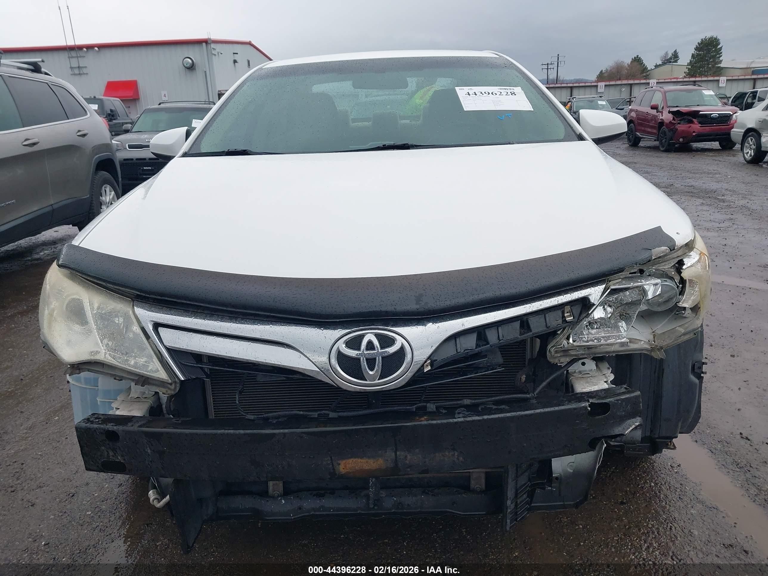 2012 Toyota Camry Le White vin: 4T1BF1FKXCU566388