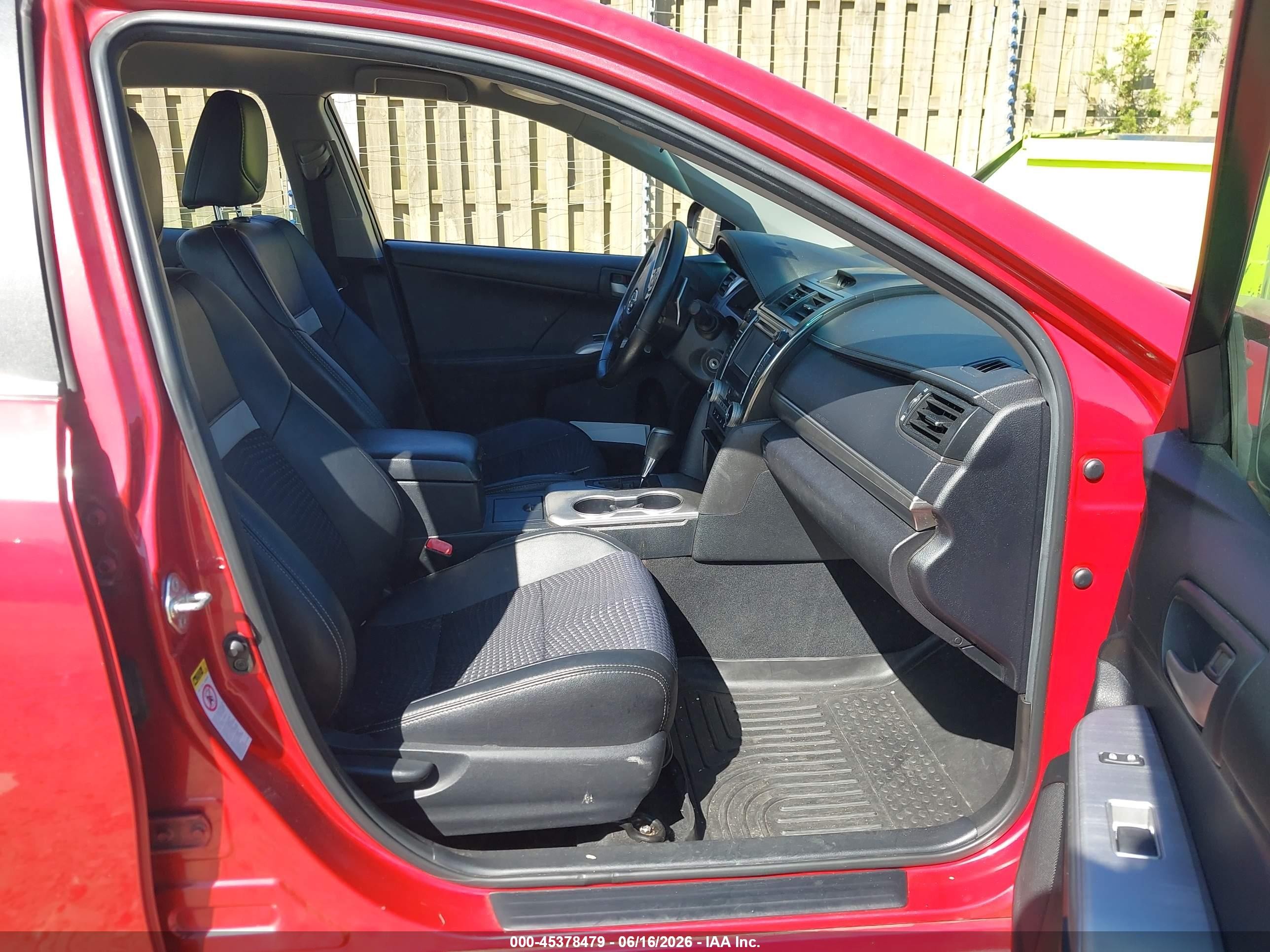 2012 Toyota Camry Se Red vin: 4T1BF1FKXCU566682