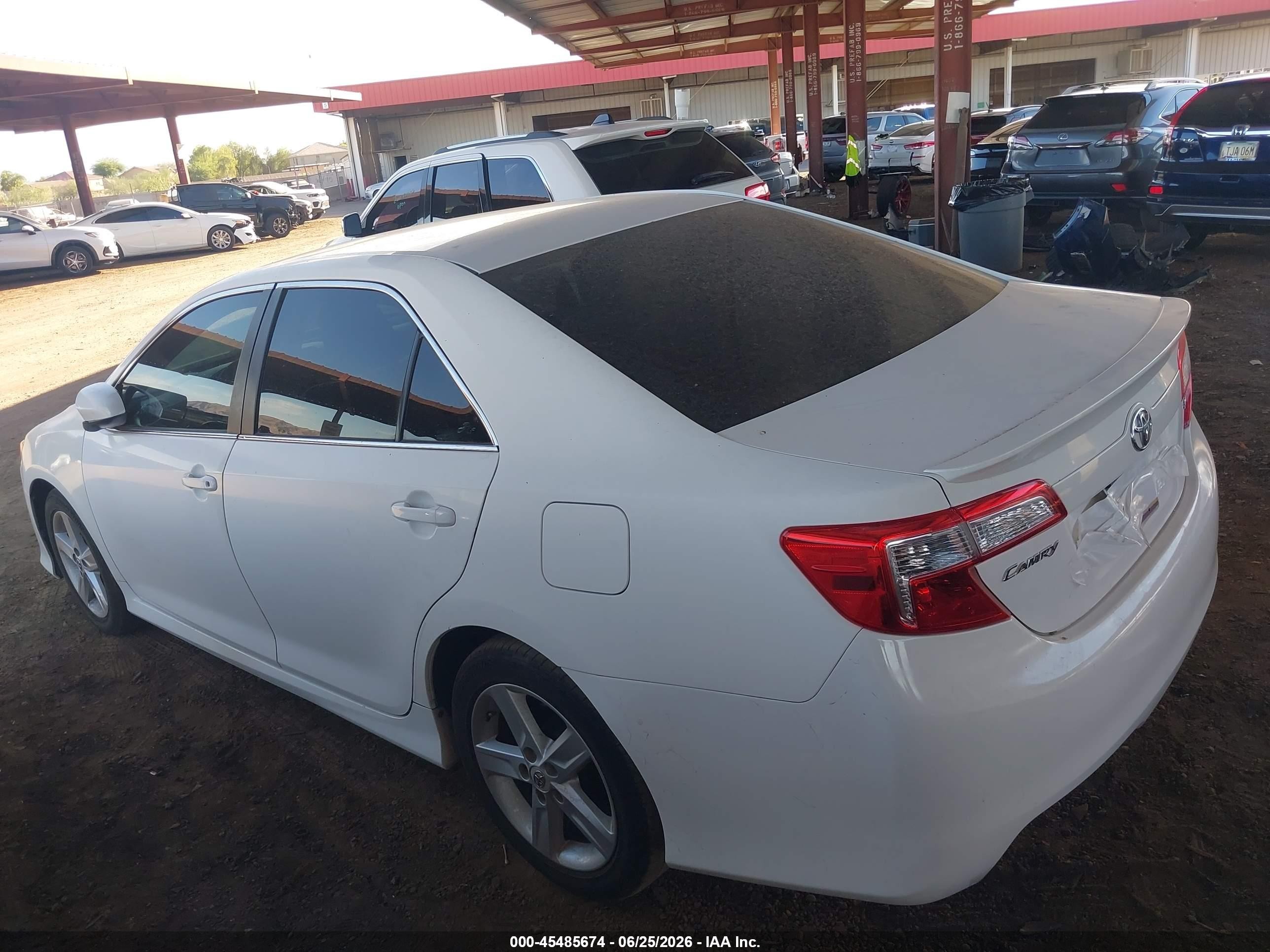 2012 Toyota Camry Se White vin: 4T1BF1FKXCU571008