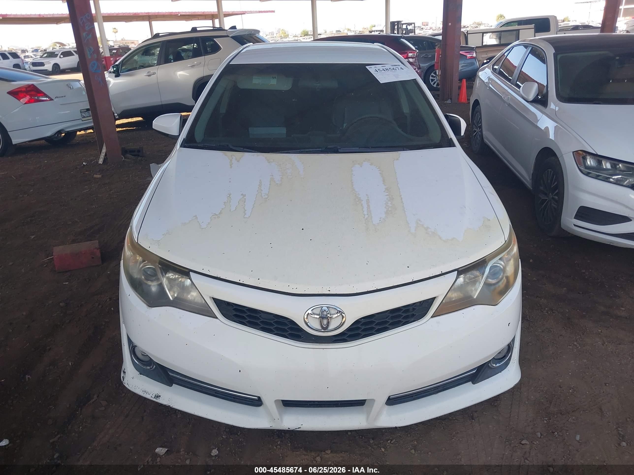 2012 Toyota Camry Se White vin: 4T1BF1FKXCU571008