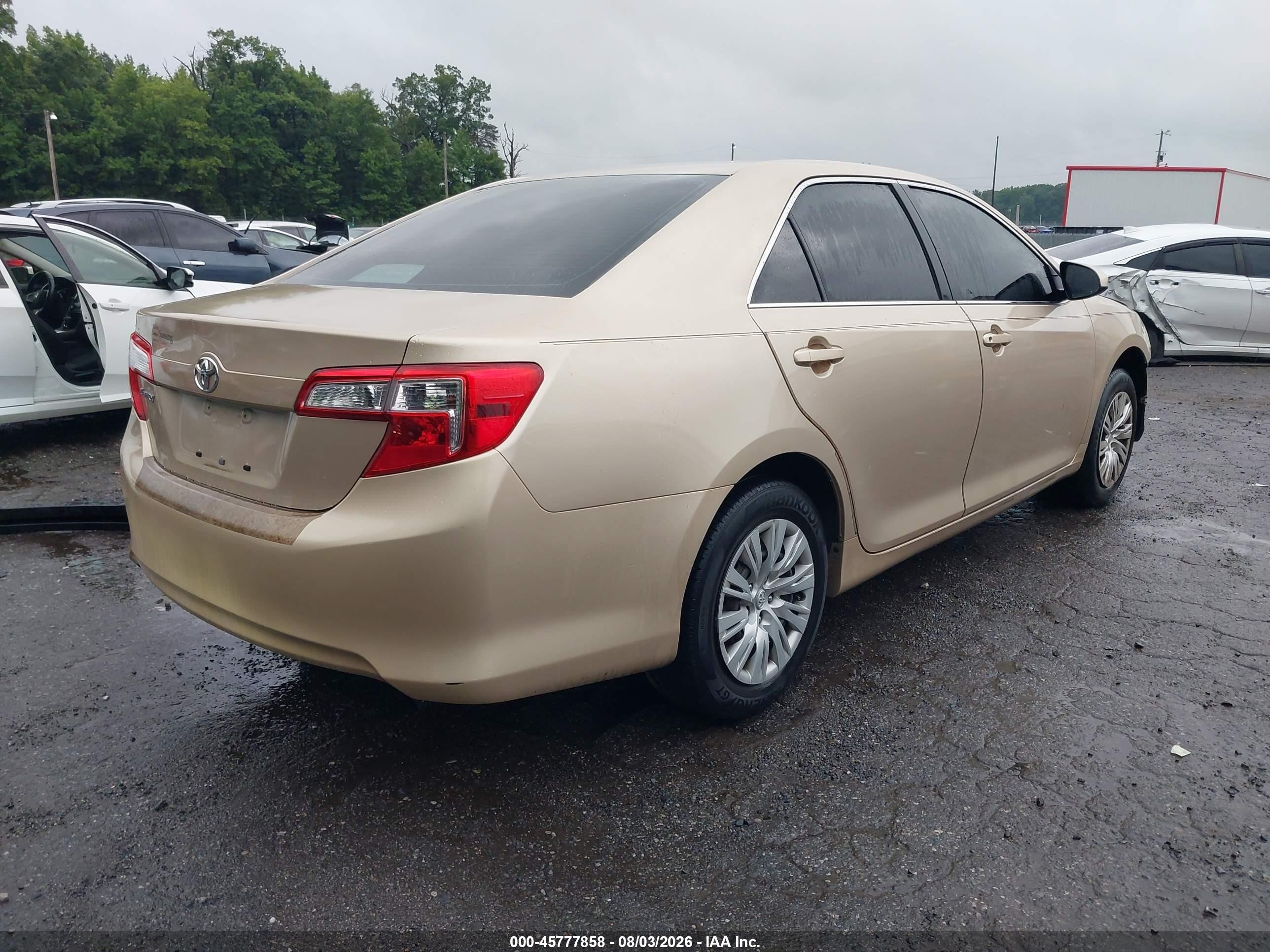 2012 Toyota Camry L Gold vin: 4T1BF1FKXCU576080