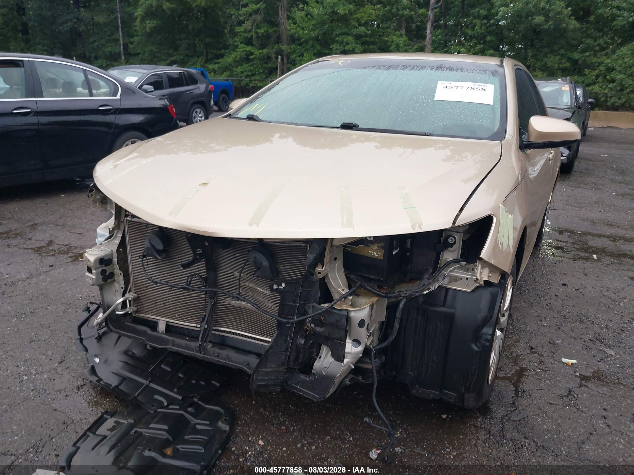 2012 Toyota Camry L Gold vin: 4T1BF1FKXCU576080