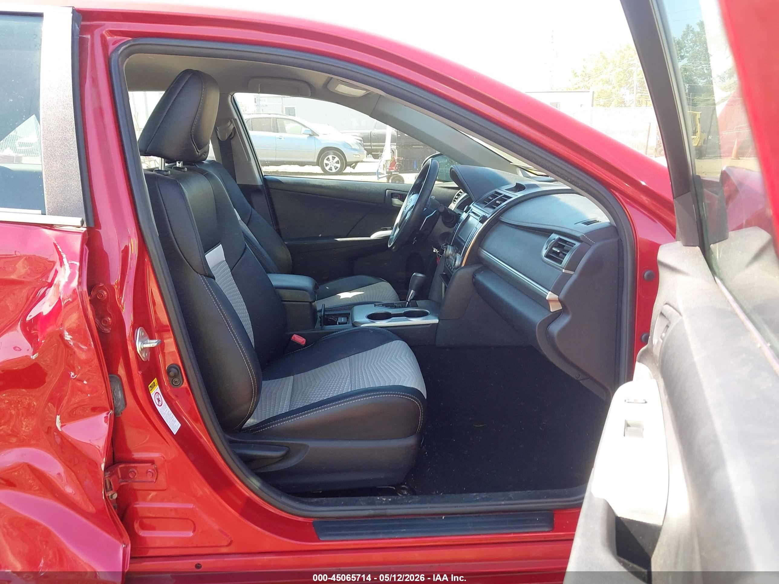 2012 Toyota Camry Se Red vin: 4T1BF1FKXCU590853