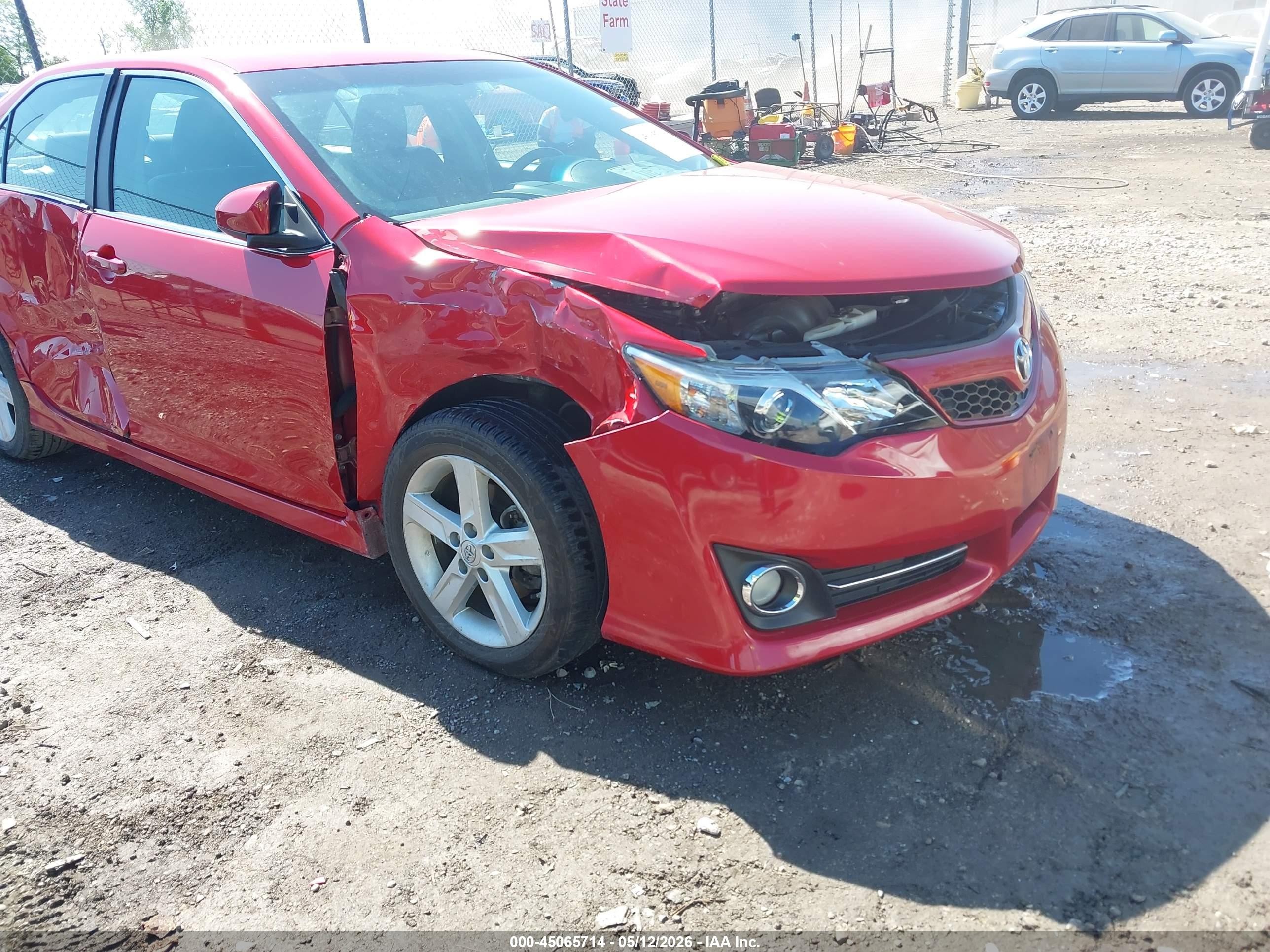 2012 Toyota Camry Se Red vin: 4T1BF1FKXCU590853