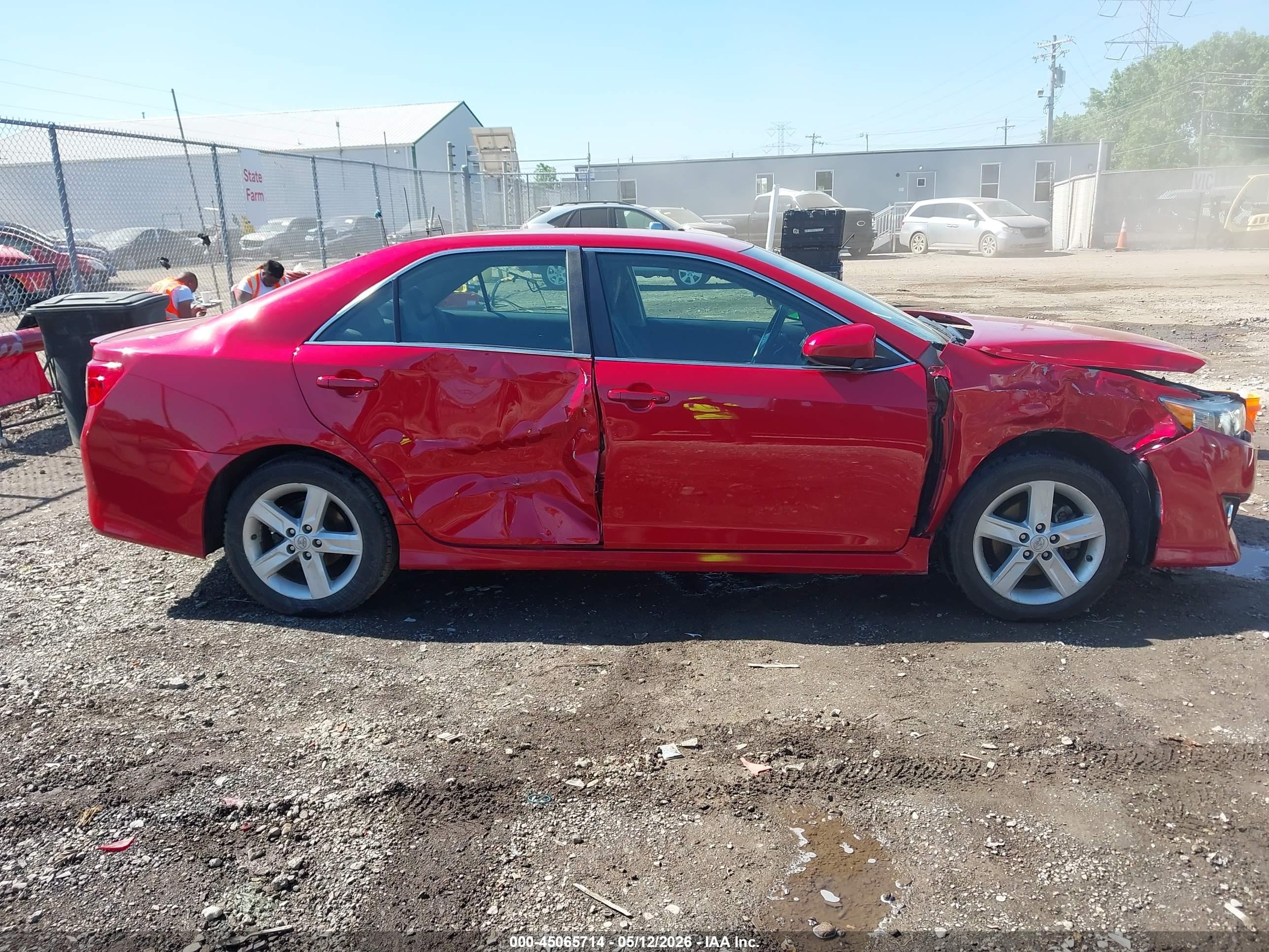 2012 Toyota Camry Se Red vin: 4T1BF1FKXCU590853