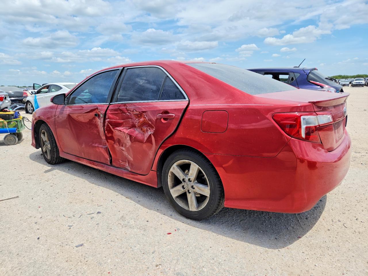 2012 Toyota Camry Se Red vin: 4T1BF1FKXCU590934