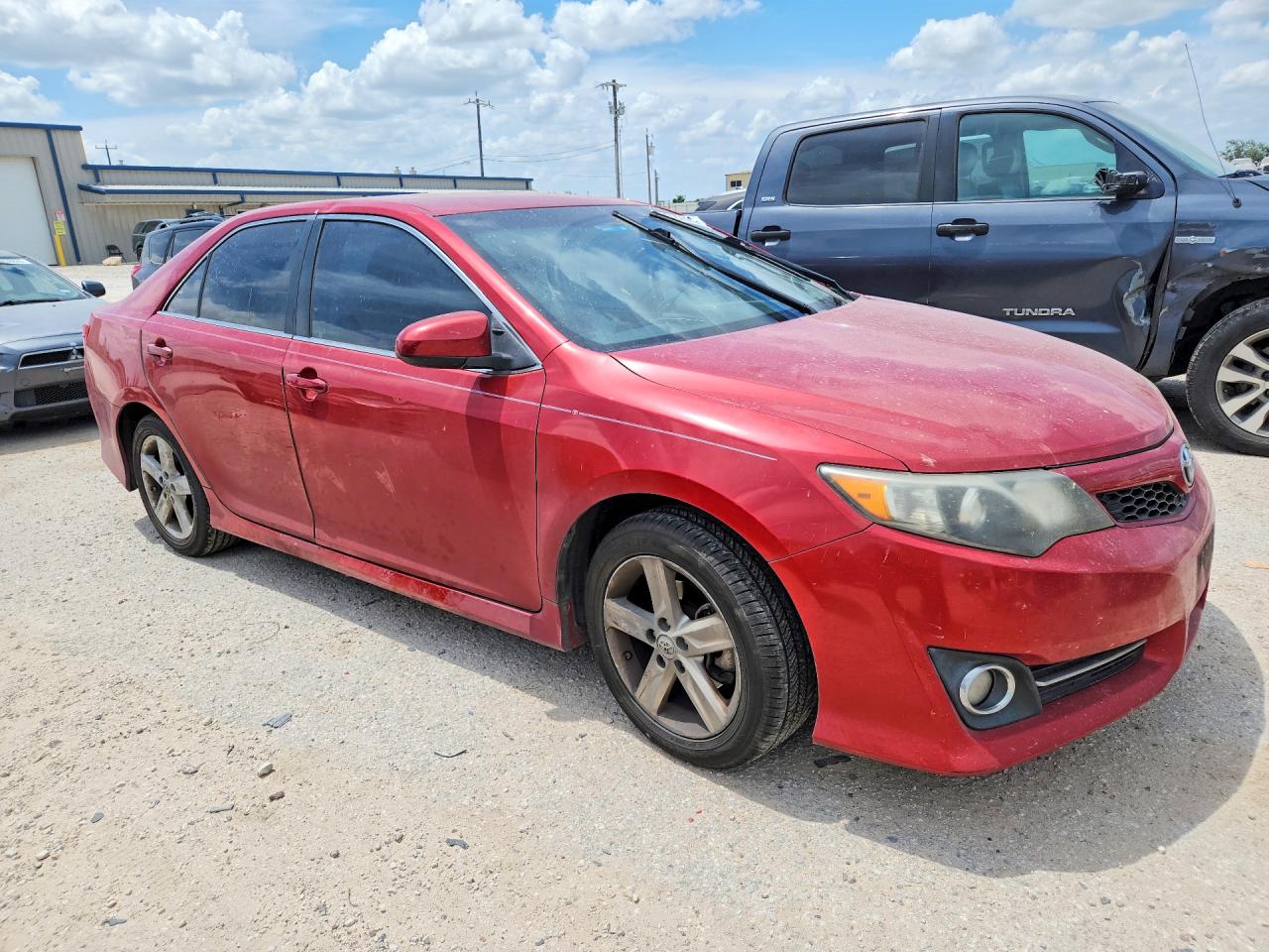 2012 Toyota Camry Se Red vin: 4T1BF1FKXCU590934
