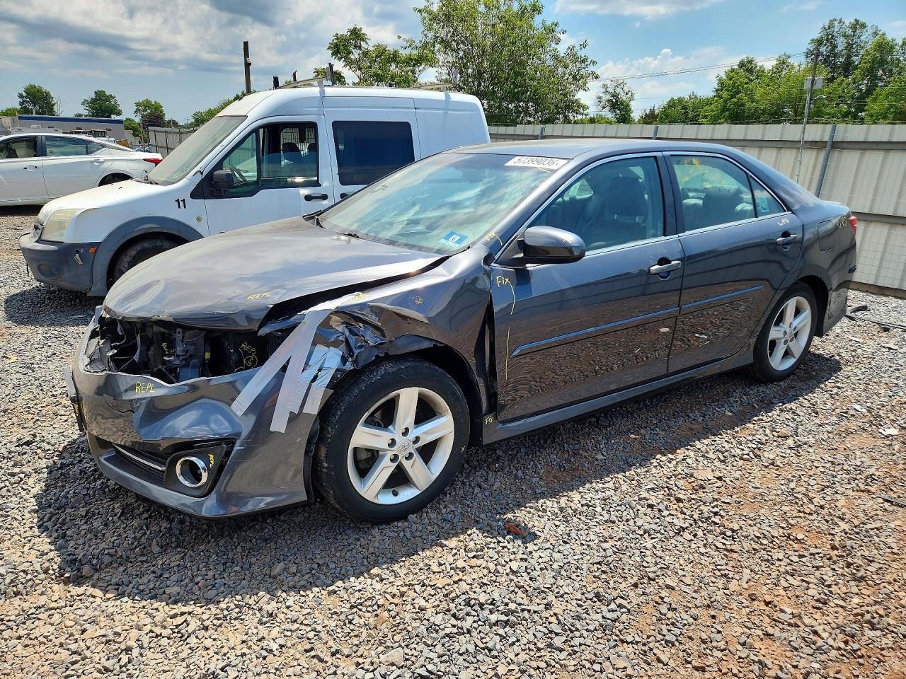 2012 Toyota Camry Se Серый vin: 4T1BF1FKXCU595714