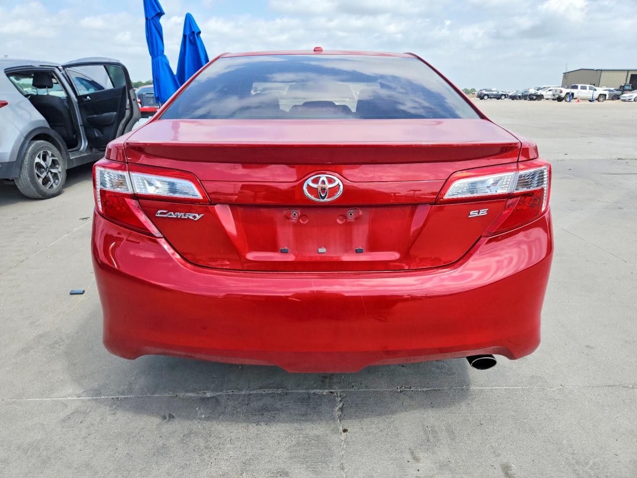 2012 Toyota Camry Se Red vin: 4T1BF1FKXCU600667