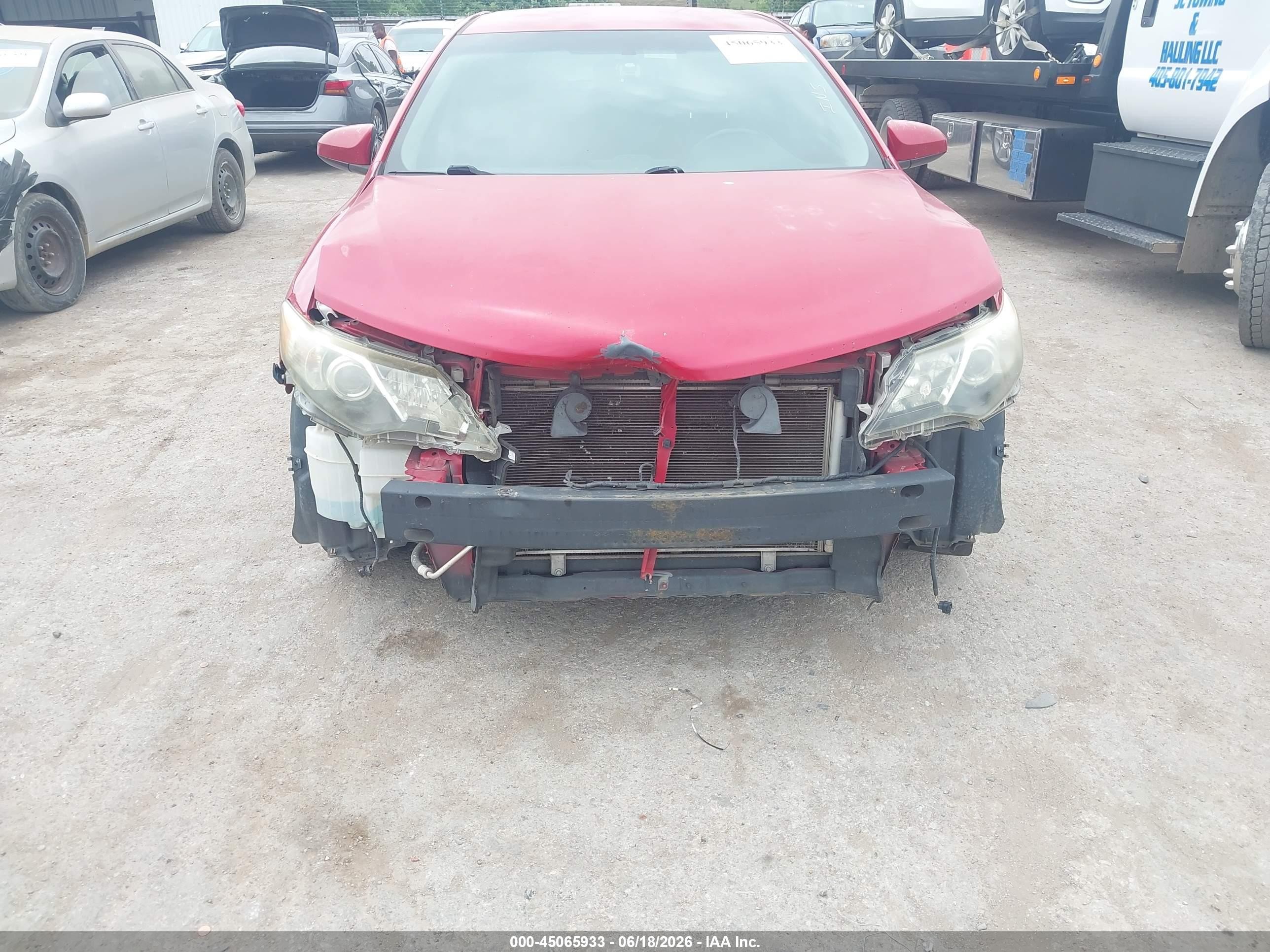 2012 Toyota Camry Se Red vin: 4T1BF1FKXCU602676