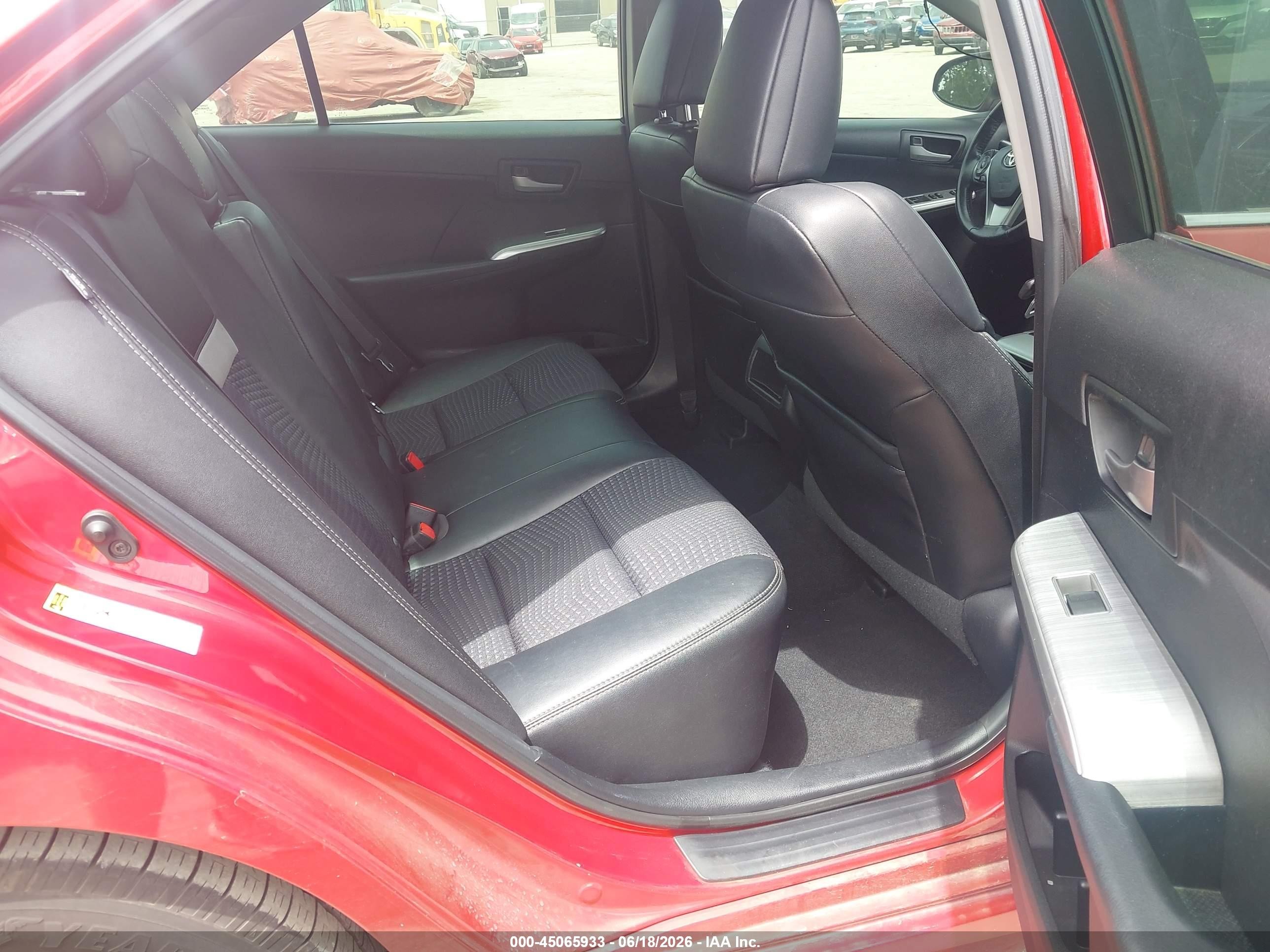 2012 Toyota Camry Se Red vin: 4T1BF1FKXCU602676