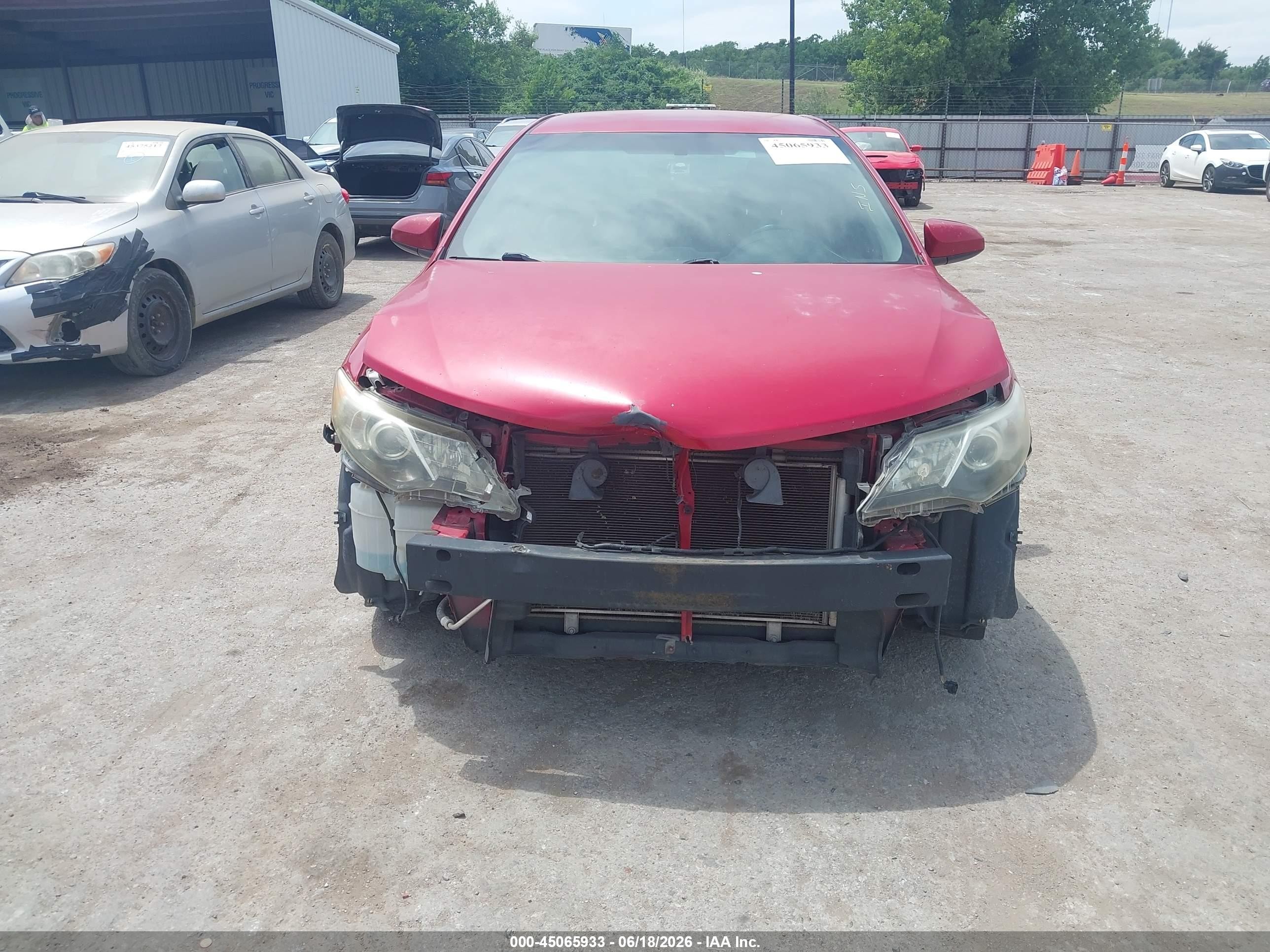 2012 Toyota Camry Se Red vin: 4T1BF1FKXCU602676