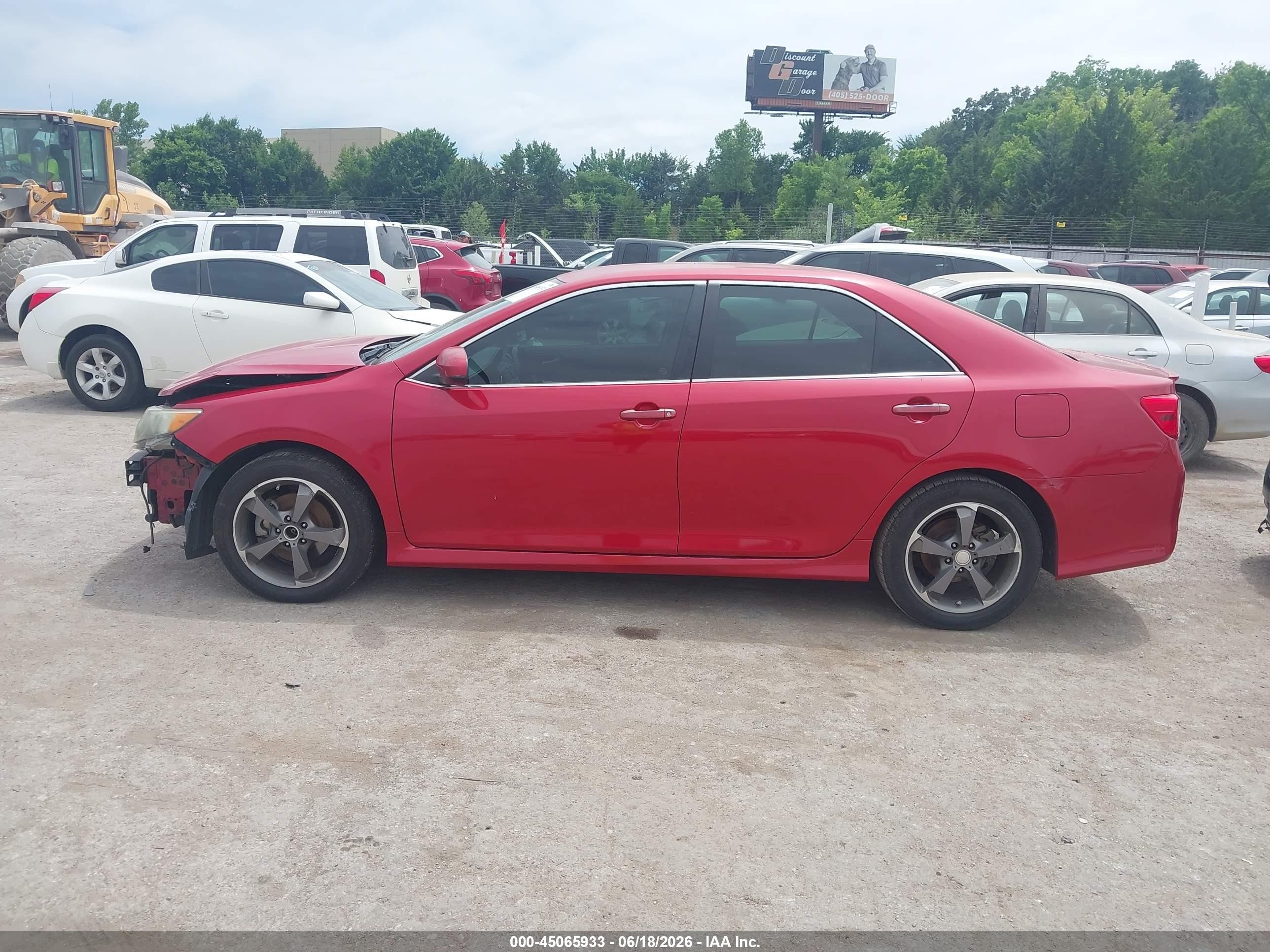 2012 Toyota Camry Se Red vin: 4T1BF1FKXCU602676