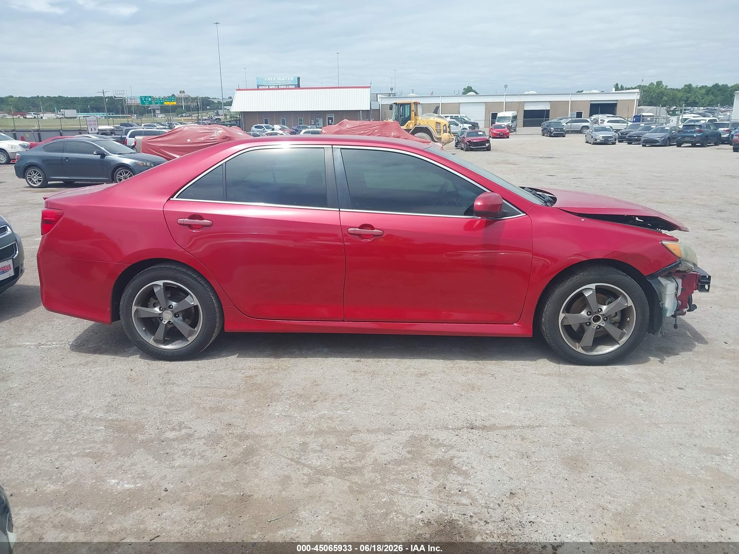 2012 Toyota Camry Se Red vin: 4T1BF1FKXCU602676