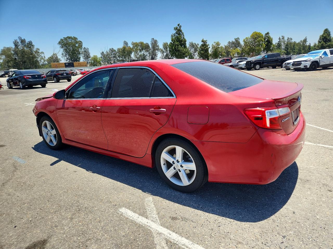 2012 Toyota Camry Se Red vin: 4T1BF1FKXCU604668