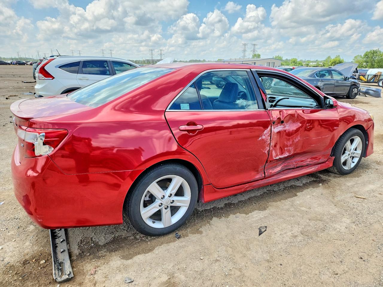 2012 Toyota Camry Se Red vin: 4T1BF1FKXCU605416