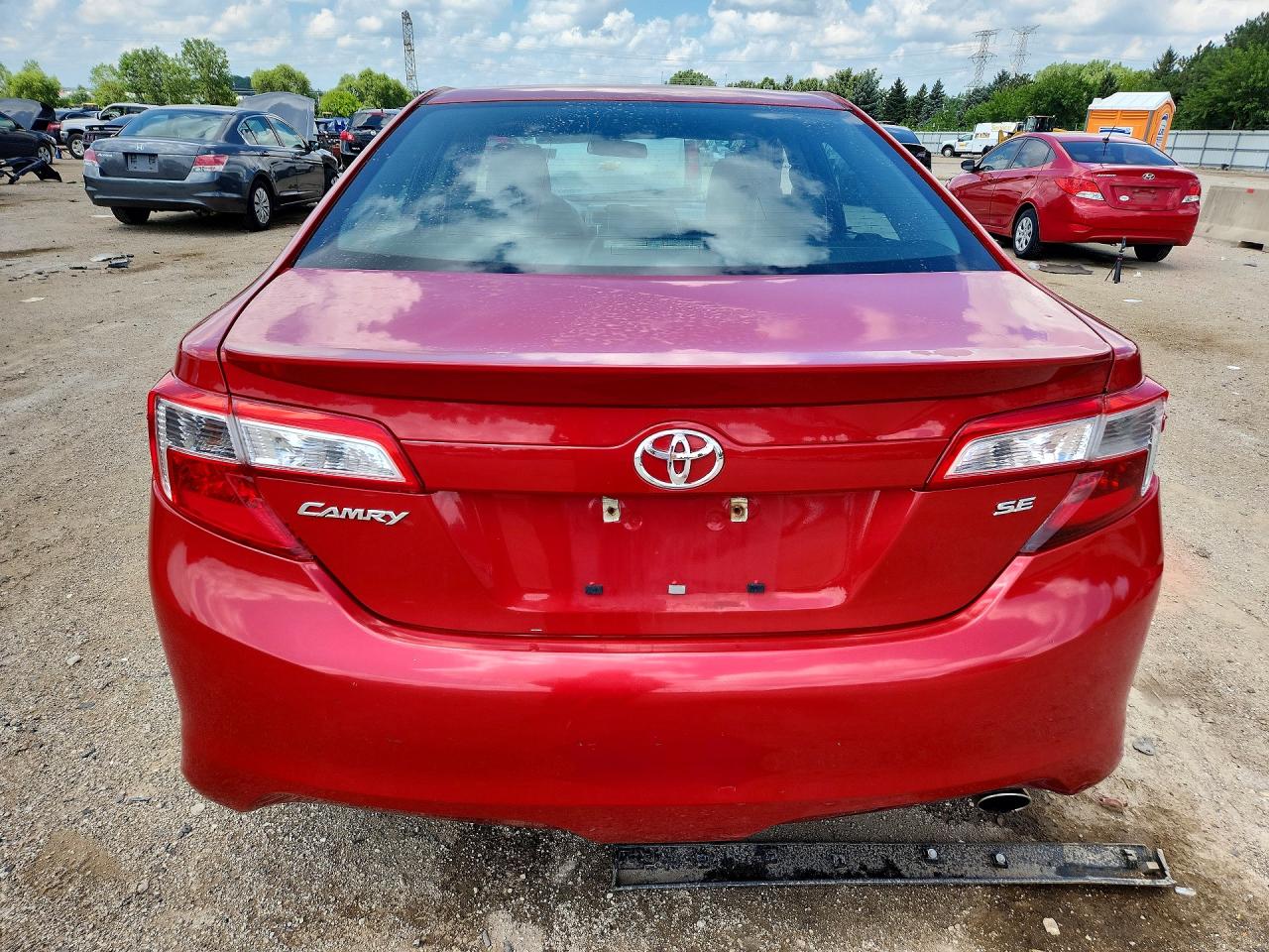 2012 Toyota Camry Se Red vin: 4T1BF1FKXCU605416