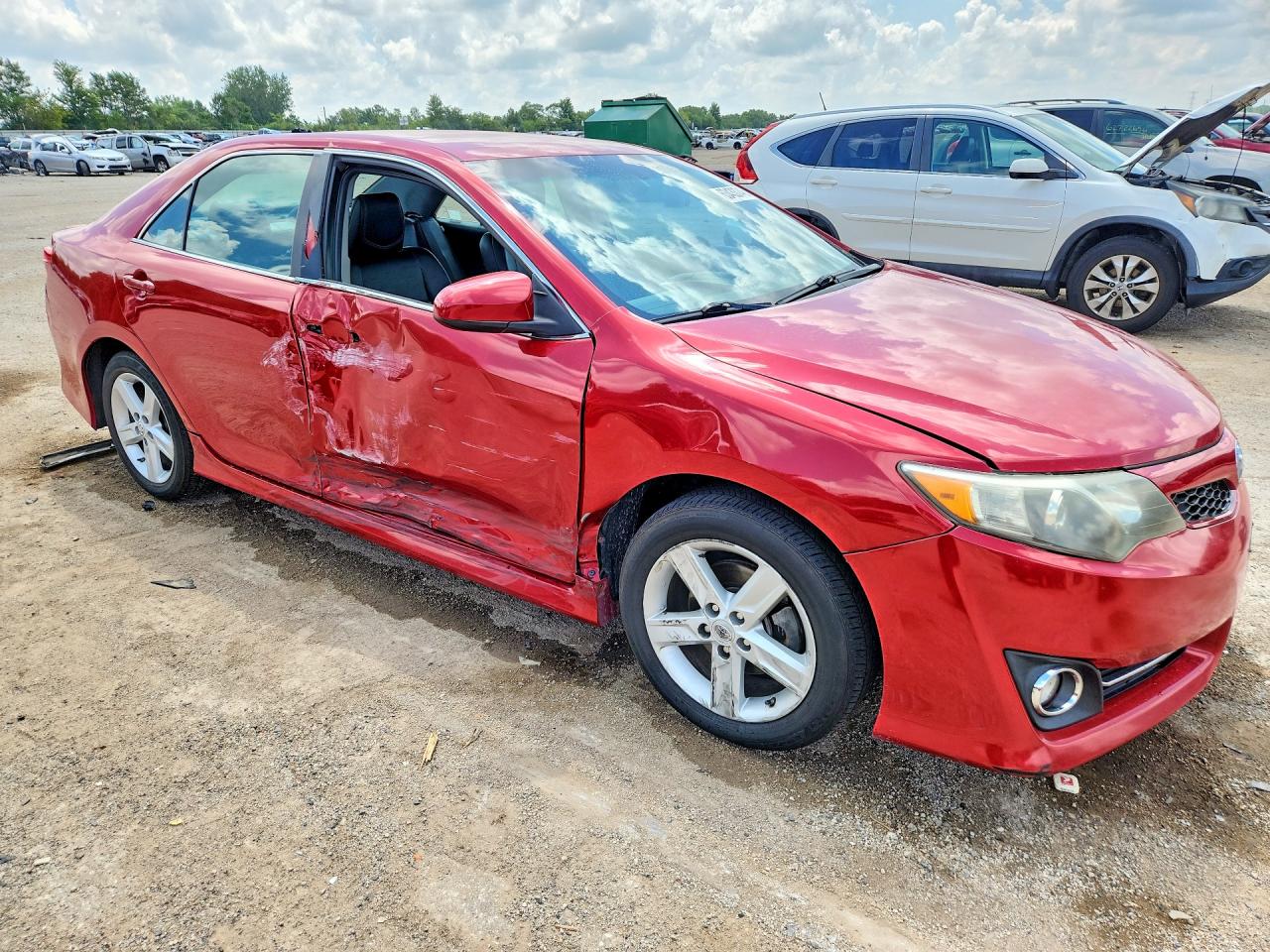 2012 Toyota Camry Se Red vin: 4T1BF1FKXCU605416