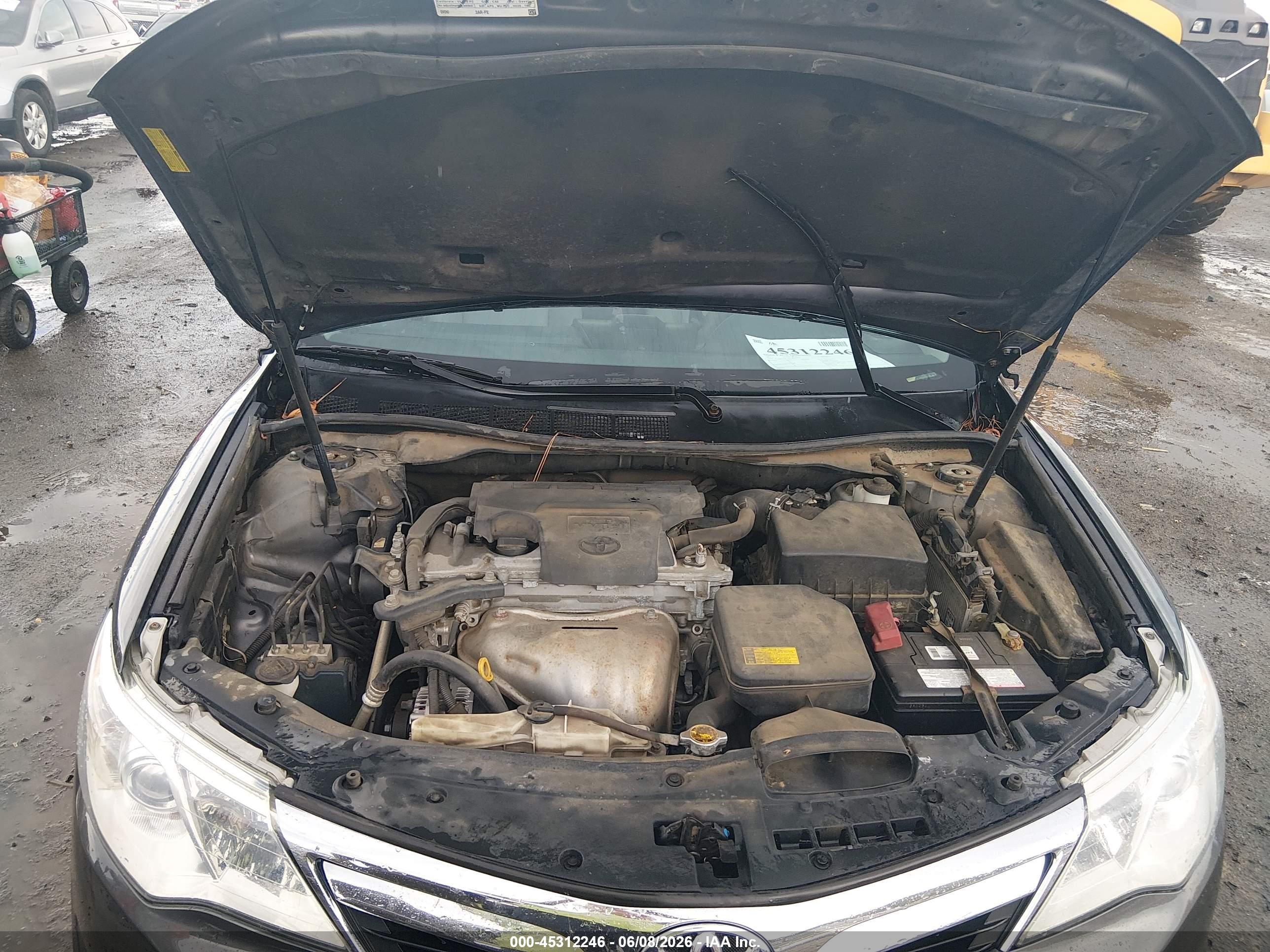 2012 Toyota Camry Xle Gray vin: 4T1BF1FKXCU607117