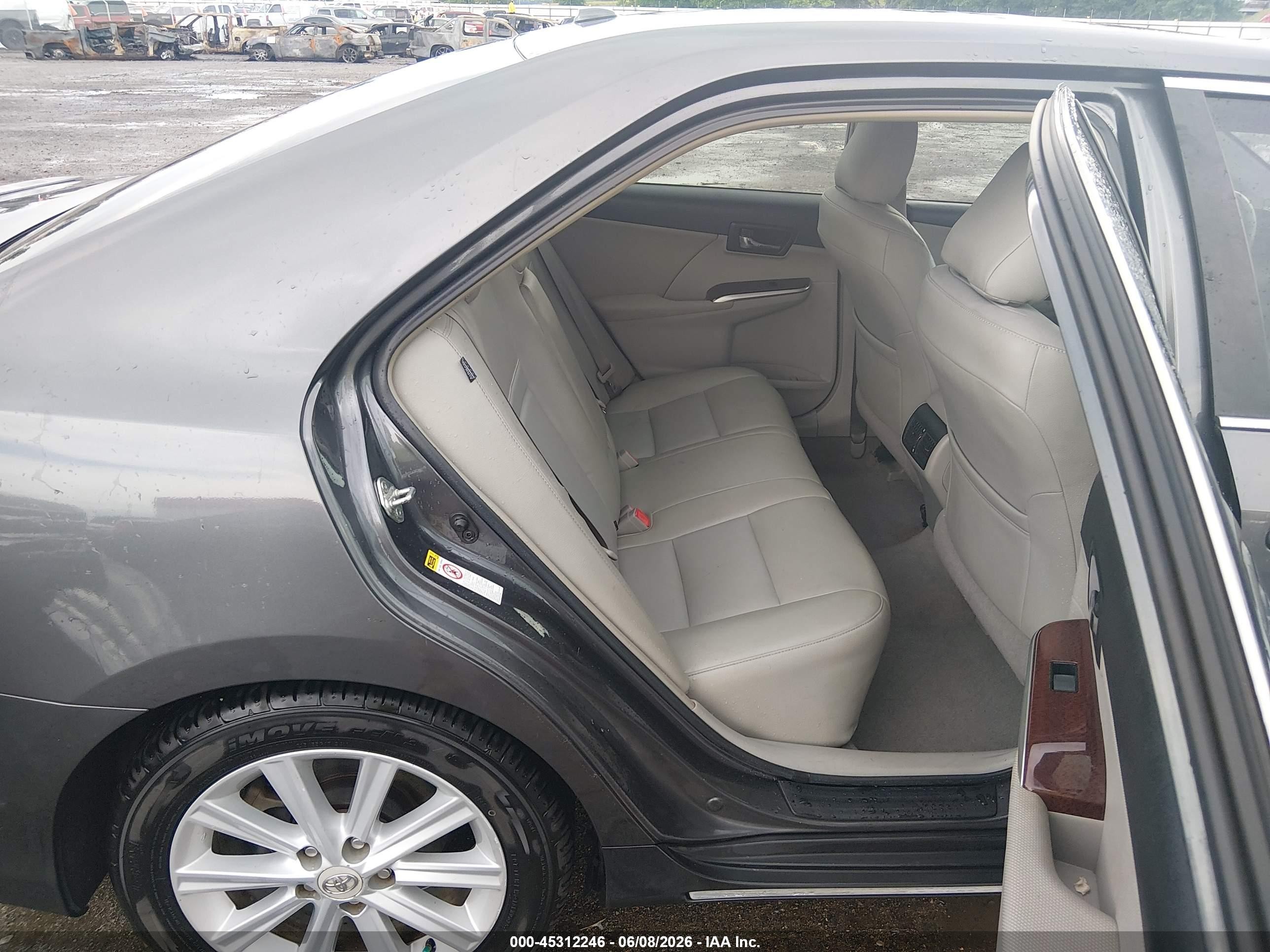 2012 Toyota Camry Xle Gray vin: 4T1BF1FKXCU607117