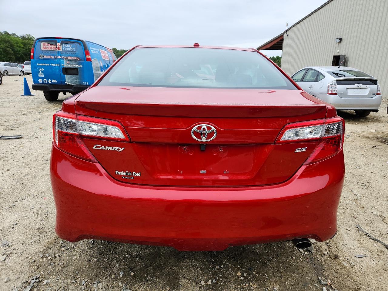 2012 Toyota Camry Se Red vin: 4T1BF1FKXCU607845