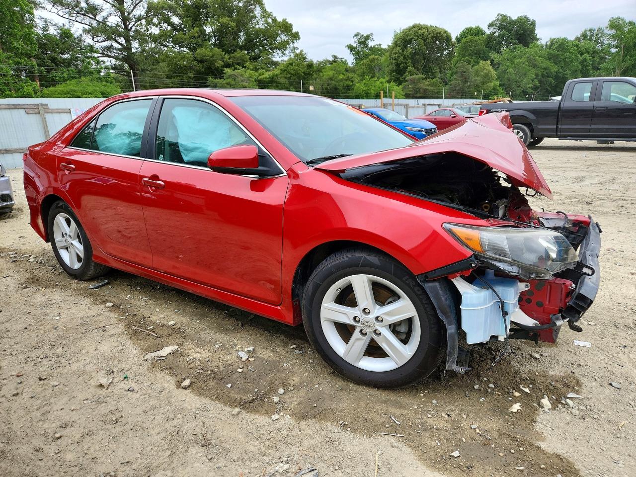 2012 Toyota Camry Se Red vin: 4T1BF1FKXCU607845