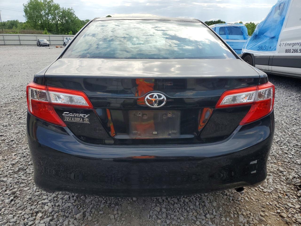 2012 Toyota Camry L Black vin: 4T1BF1FKXCU626038