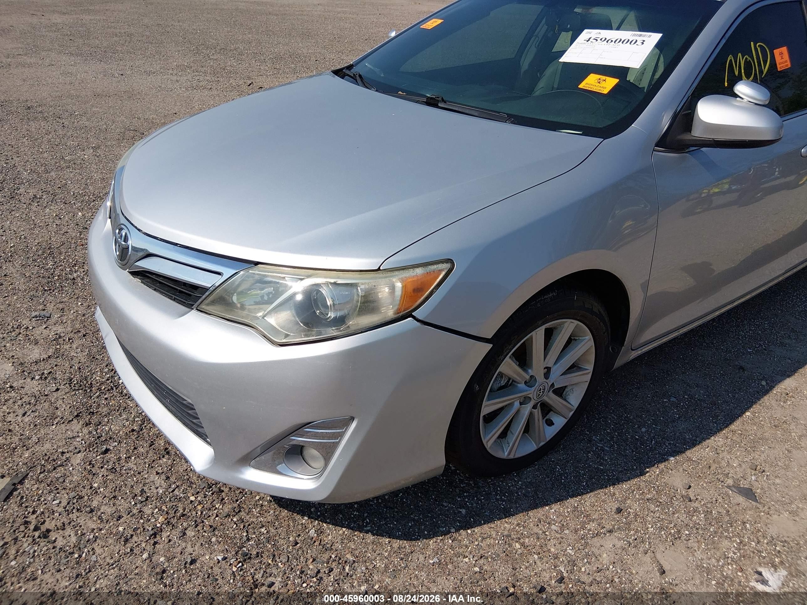 2013 Toyota Camry Xle Silver vin: 4T1BF1FKXDU212078