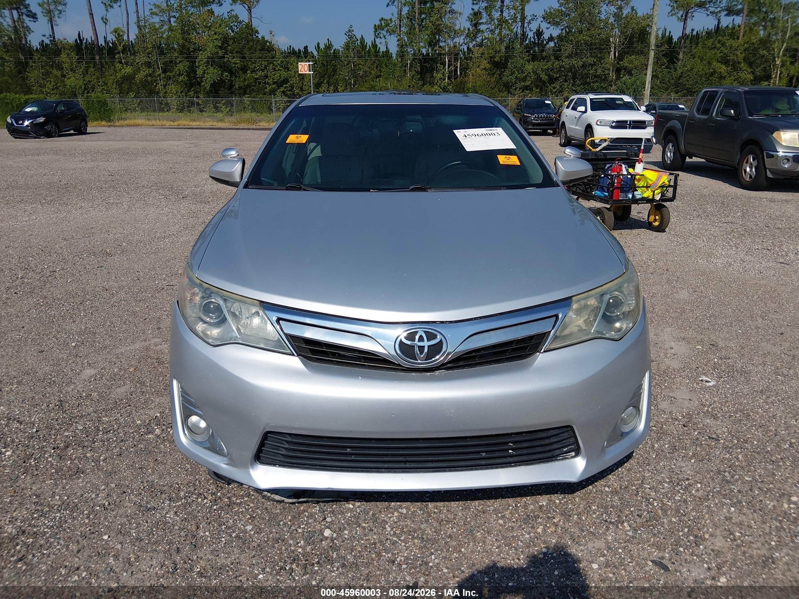 2013 Toyota Camry Xle Silver vin: 4T1BF1FKXDU212078