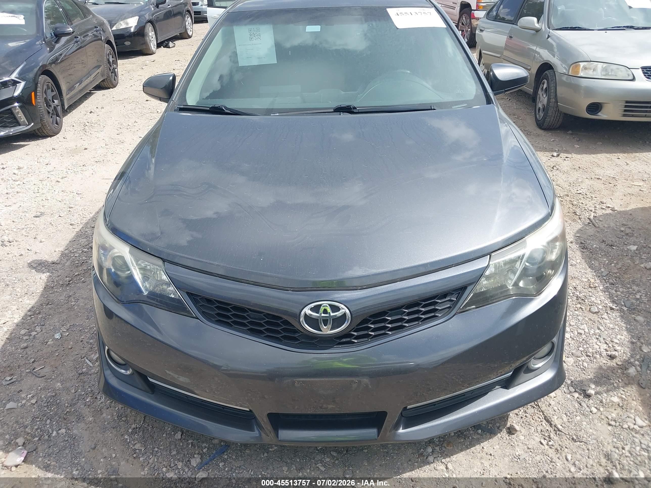 2013 Toyota Camry Se Gray vin: 4T1BF1FKXDU218169