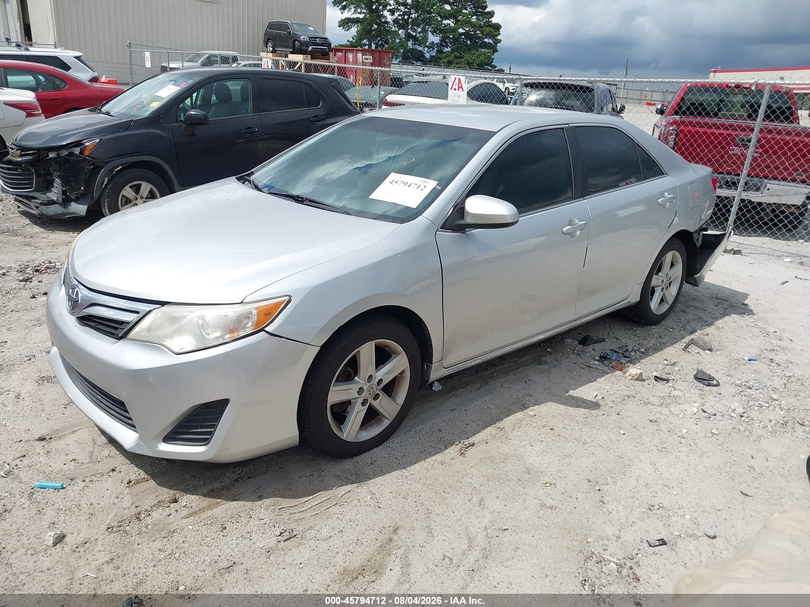 2013 Toyota Camry Le Silver vin: 4T1BF1FKXDU219516