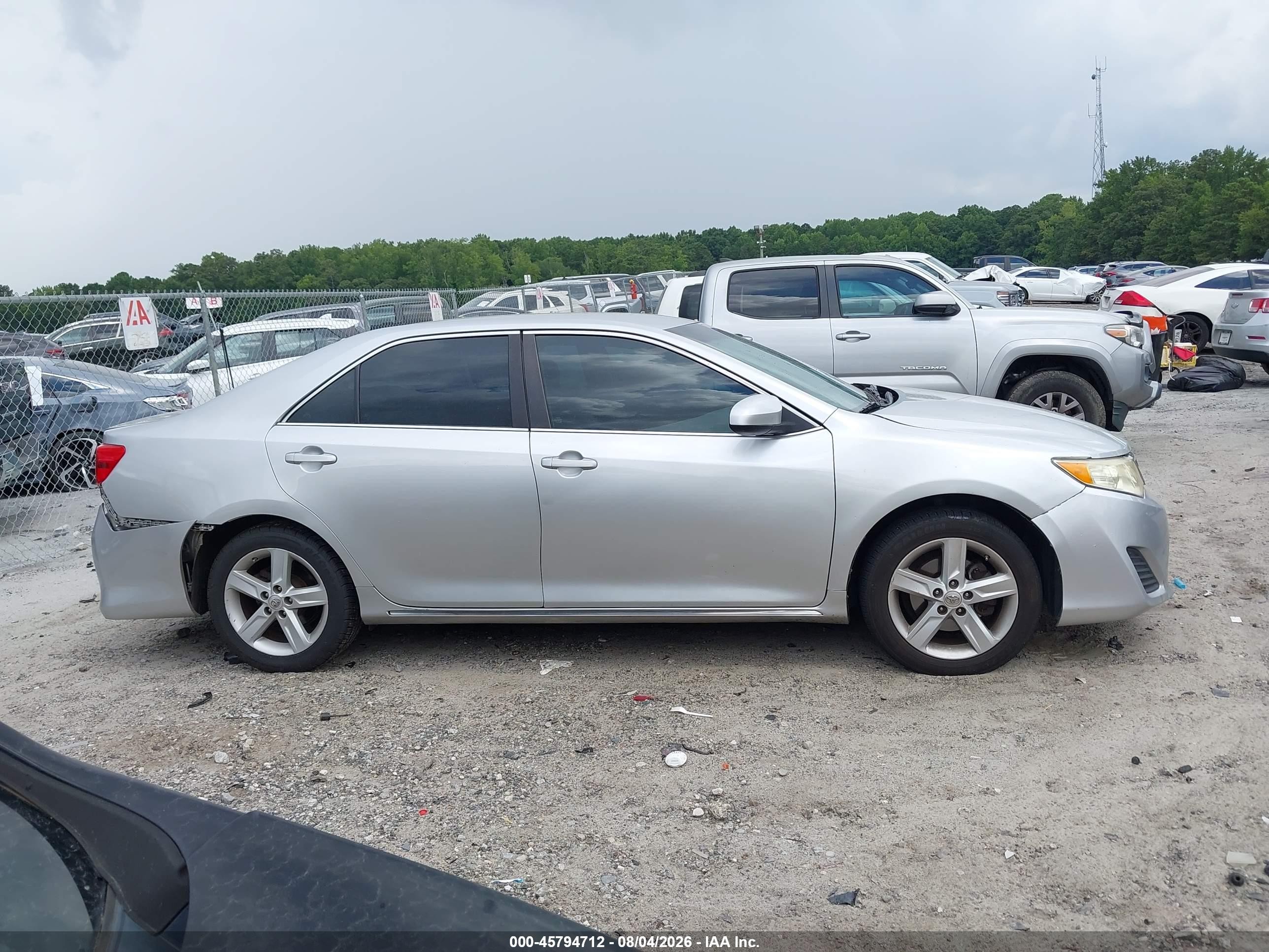 2013 Toyota Camry Le Silver vin: 4T1BF1FKXDU219516