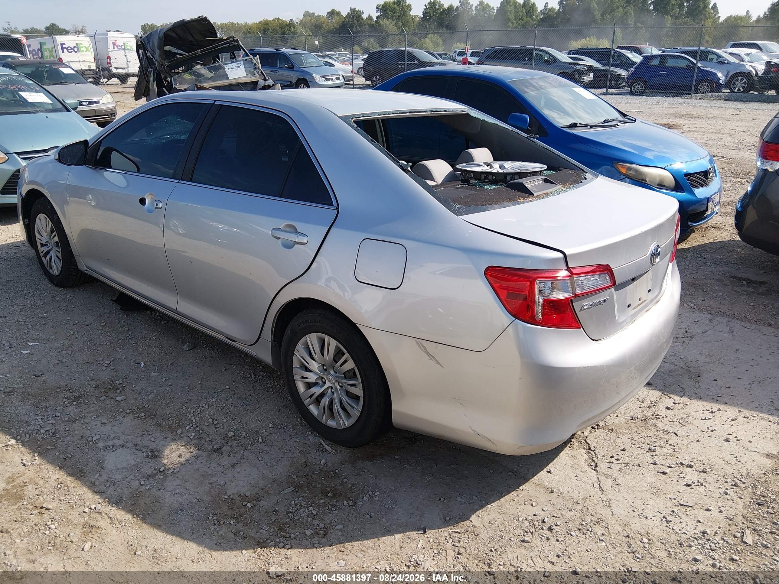 2013 Toyota Camry Le Gray vin: 4T1BF1FKXDU226045