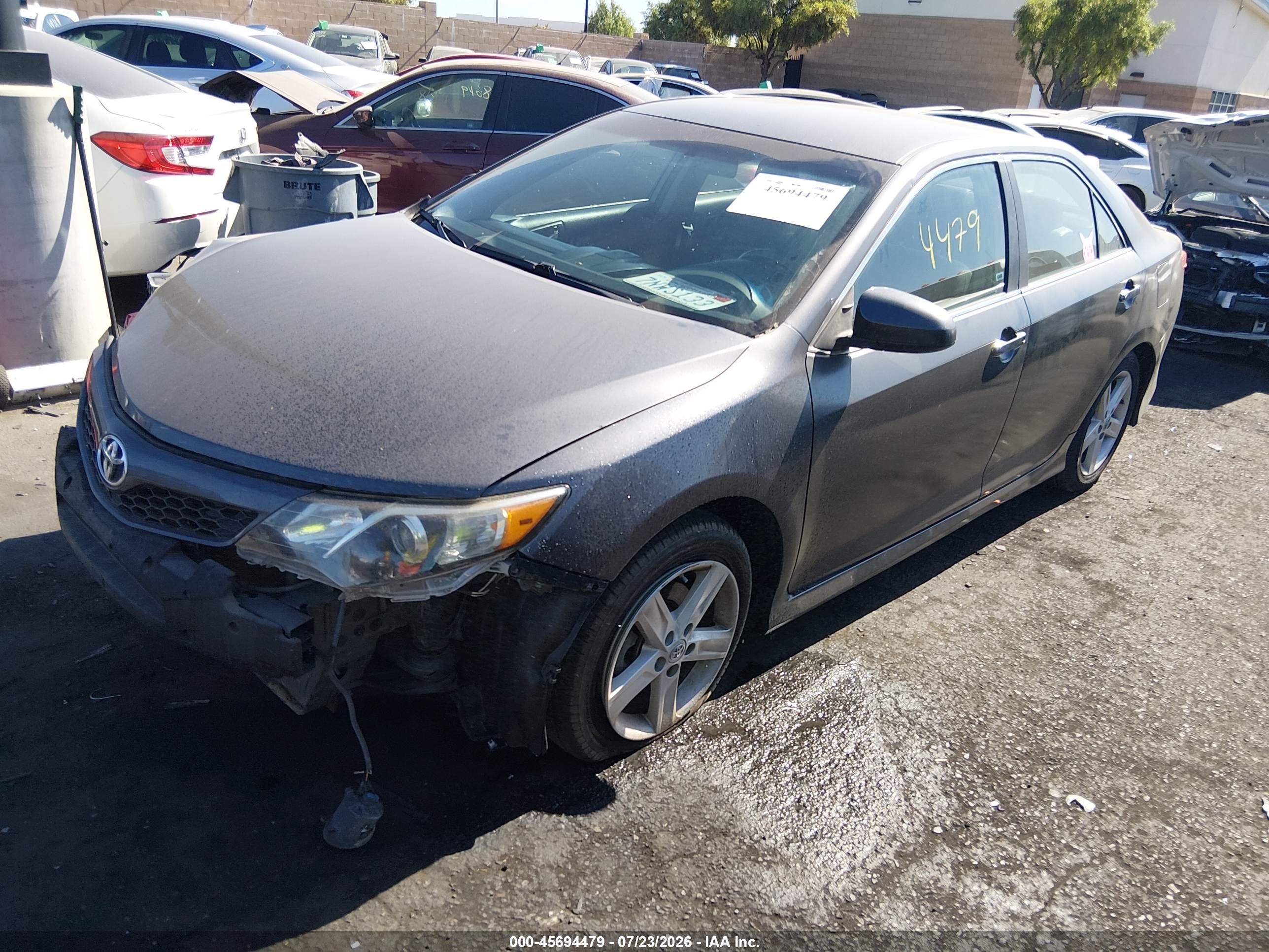 2013 Toyota Camry Se Gray vin: 4T1BF1FKXDU229611