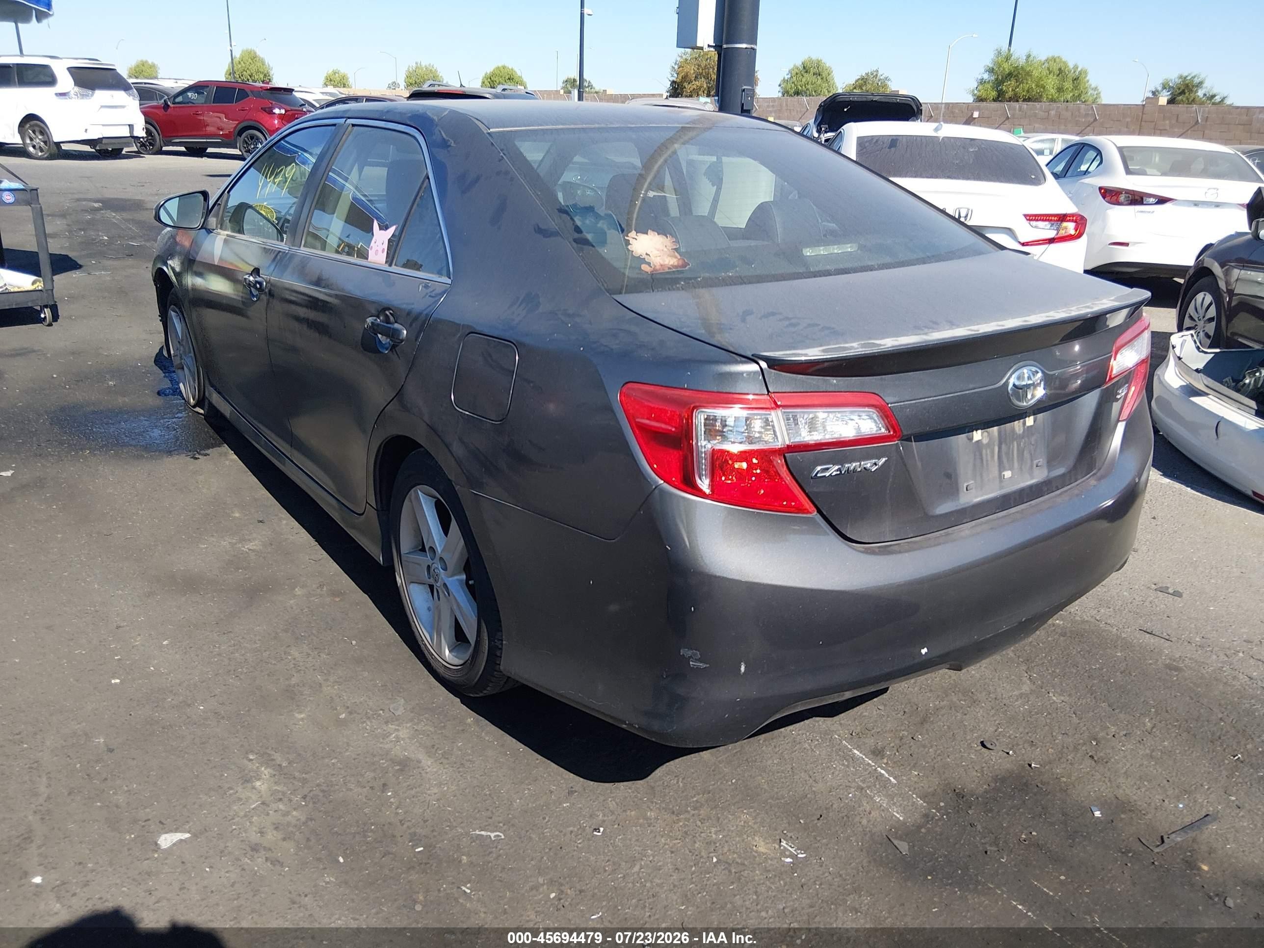 2013 Toyota Camry Se Gray vin: 4T1BF1FKXDU229611