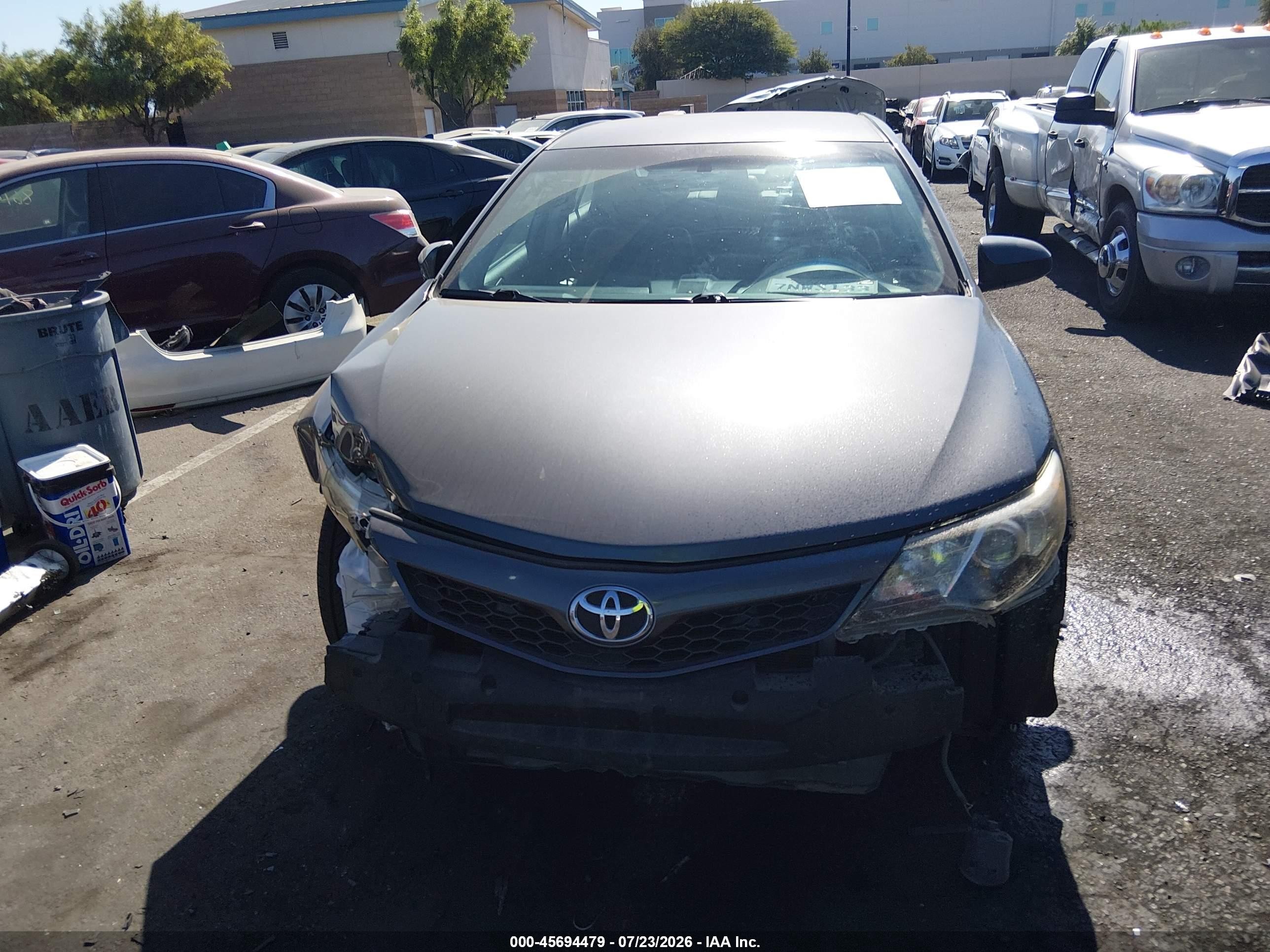 2013 Toyota Camry Se Gray vin: 4T1BF1FKXDU229611