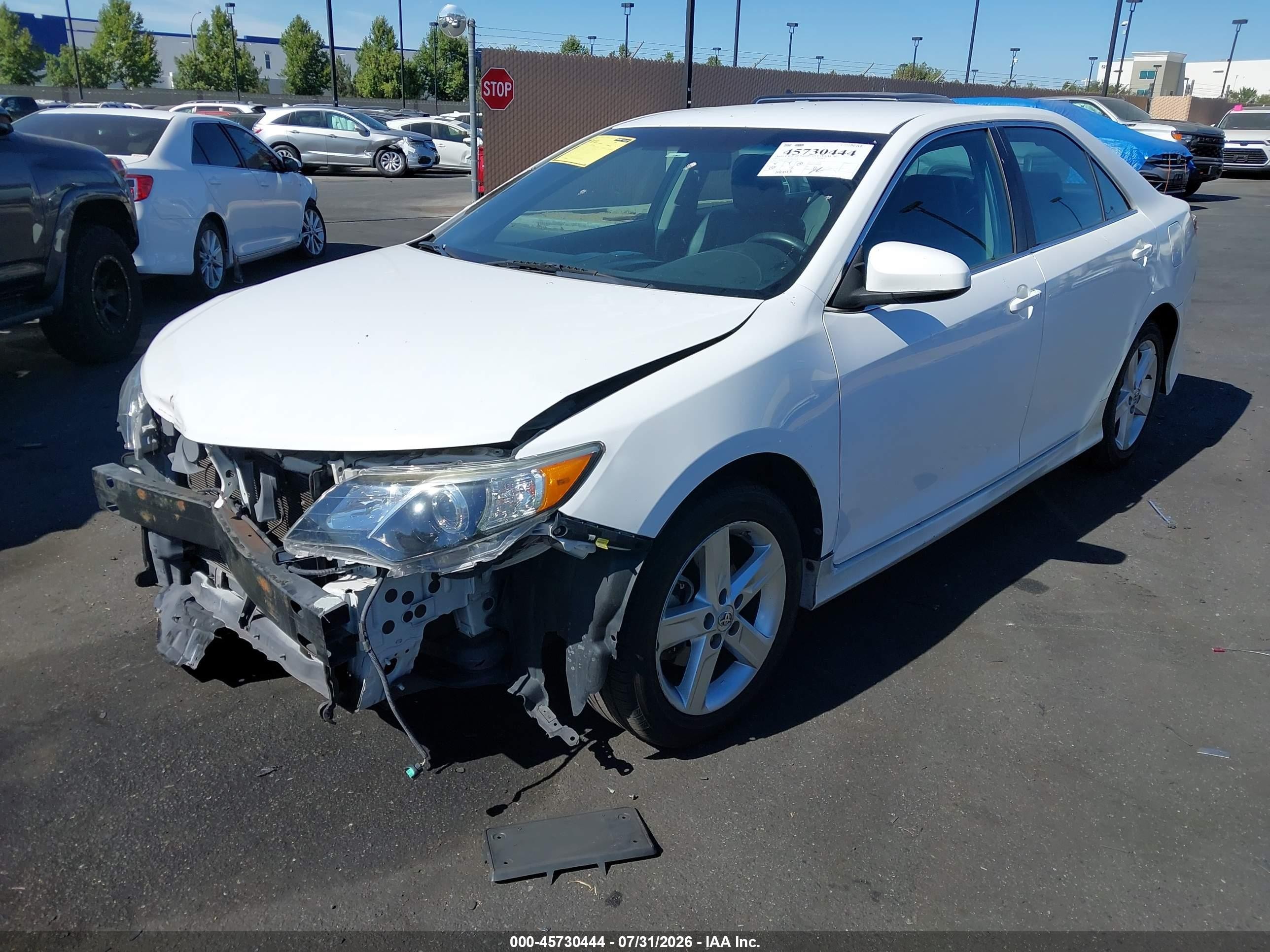 2013 Toyota Camry Se White vin: 4T1BF1FKXDU237935