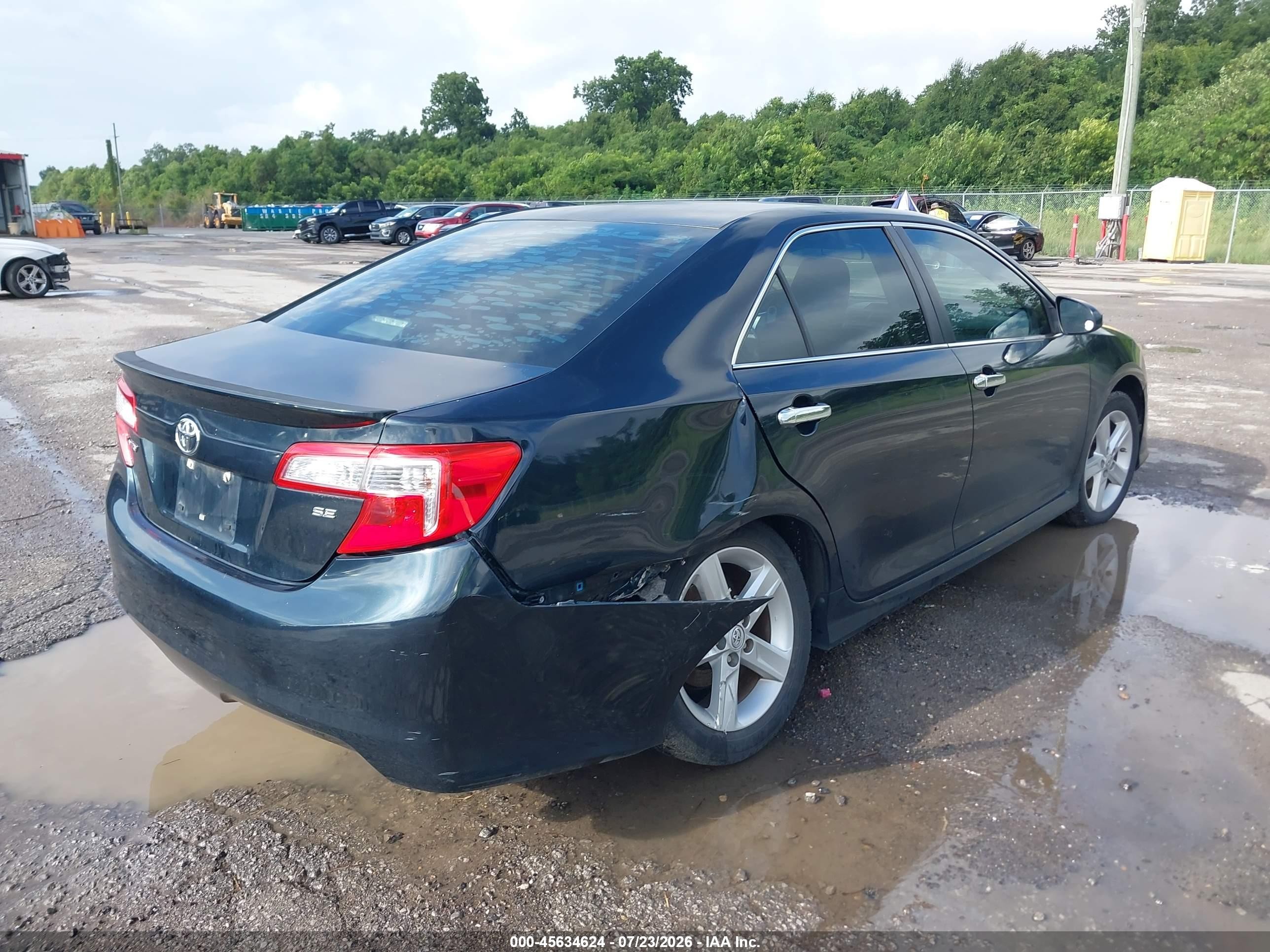 2013 Toyota Camry Se Black vin: 4T1BF1FKXDU240866