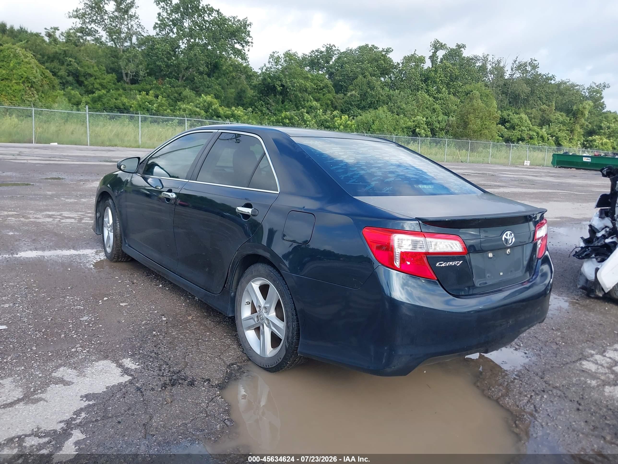 2013 Toyota Camry Se Black vin: 4T1BF1FKXDU240866