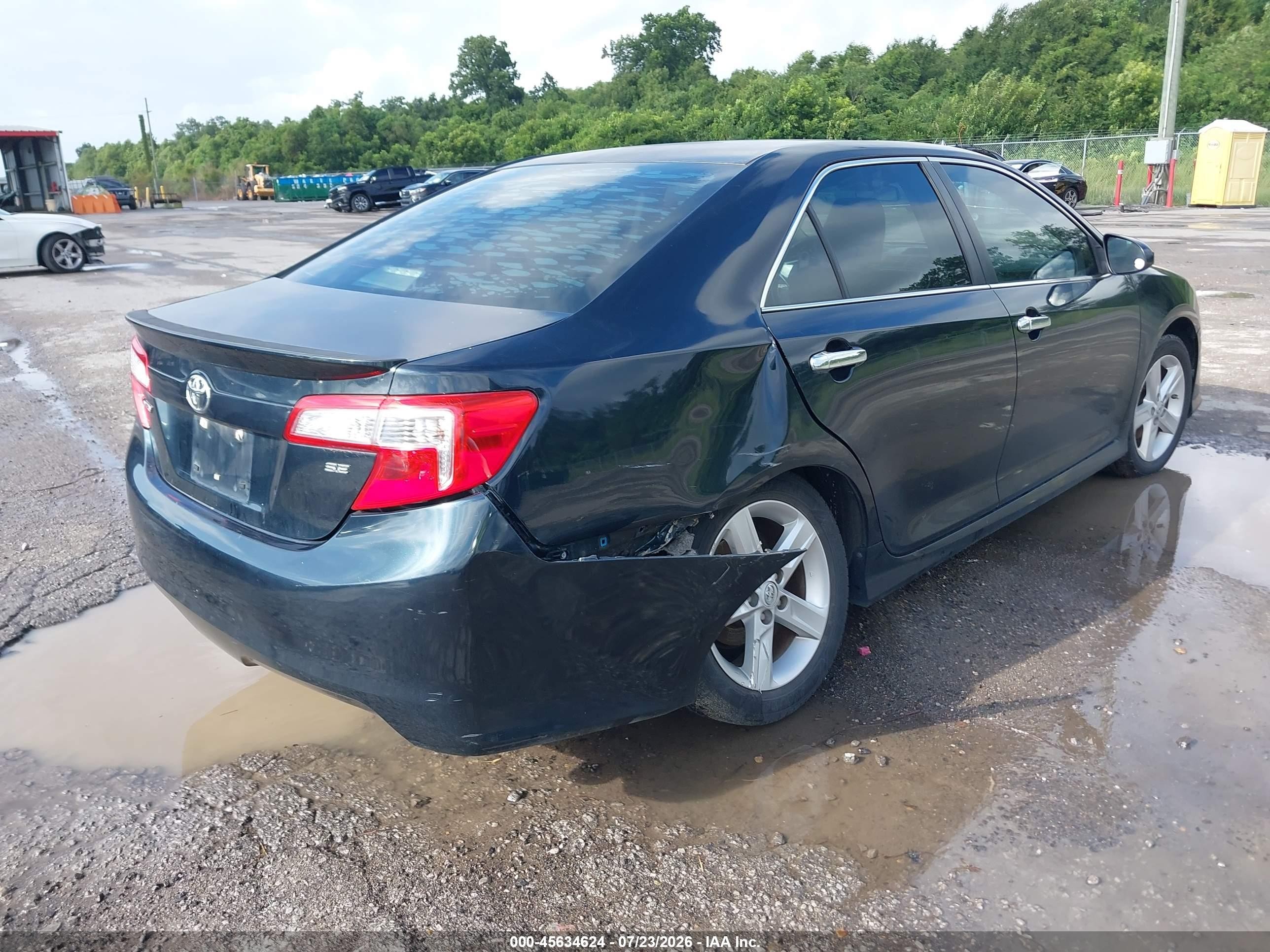 2013 Toyota Camry Se Black vin: 4T1BF1FKXDU240866